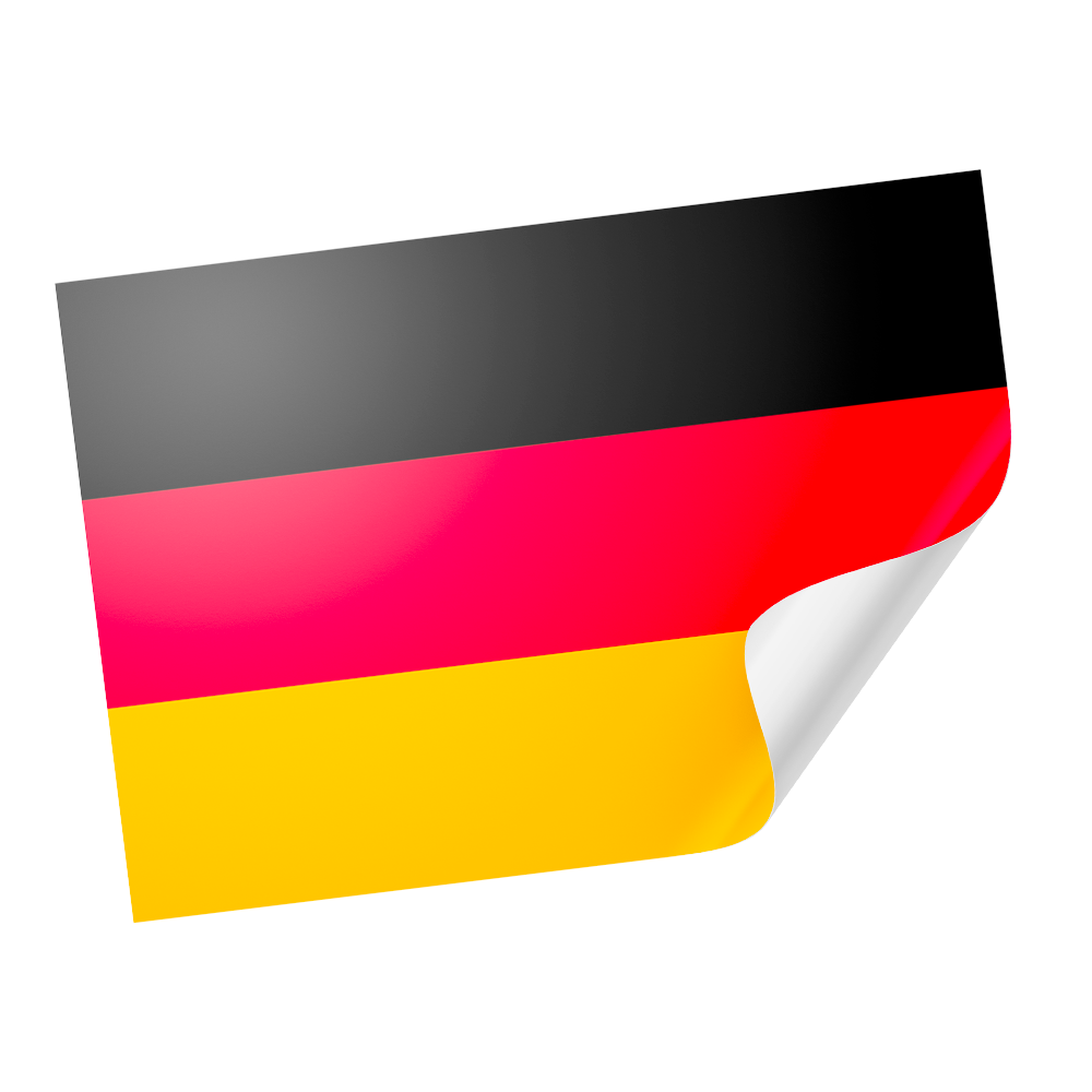 20 X Germany Flag Stickers