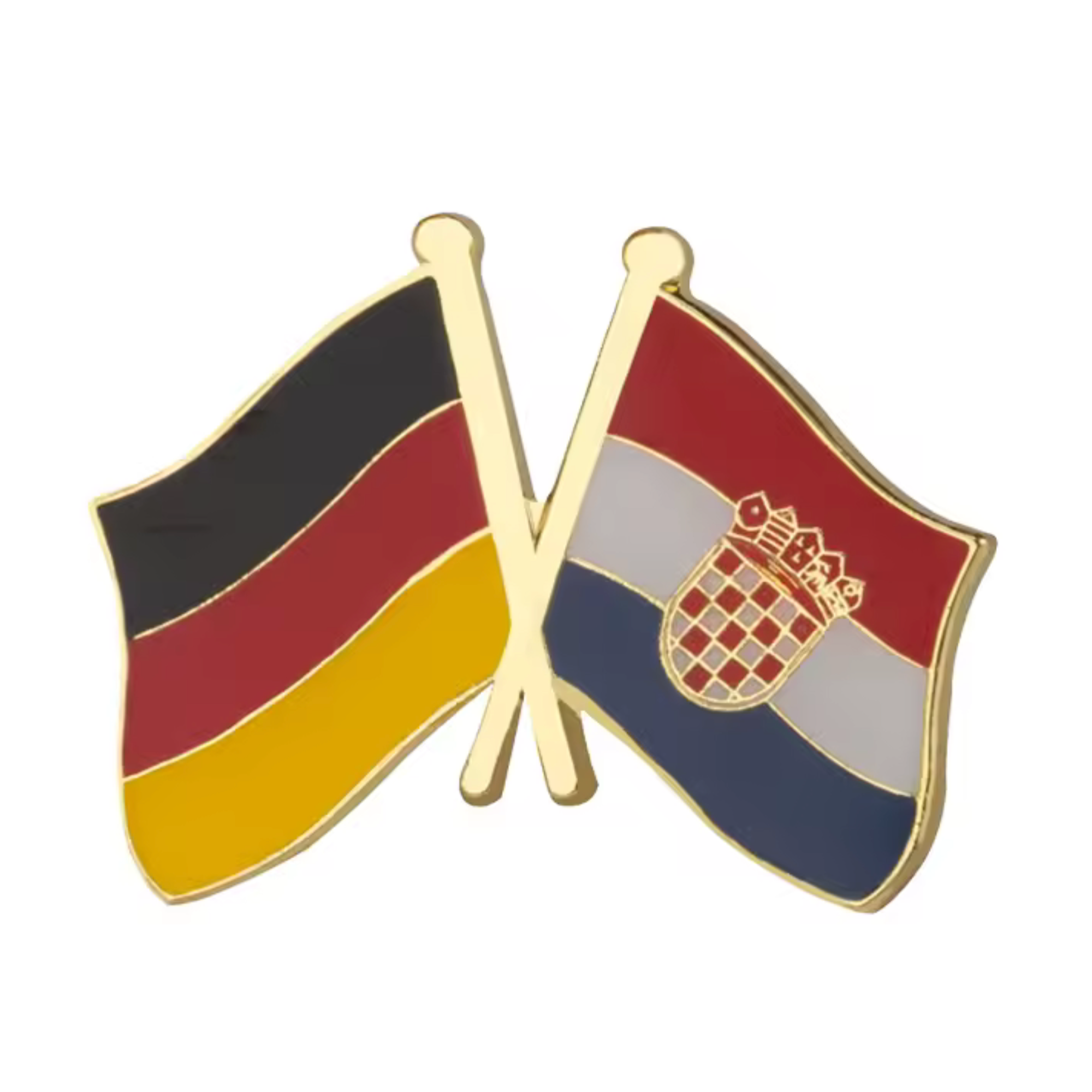 Germany & Croatia Friendship Pin Badge