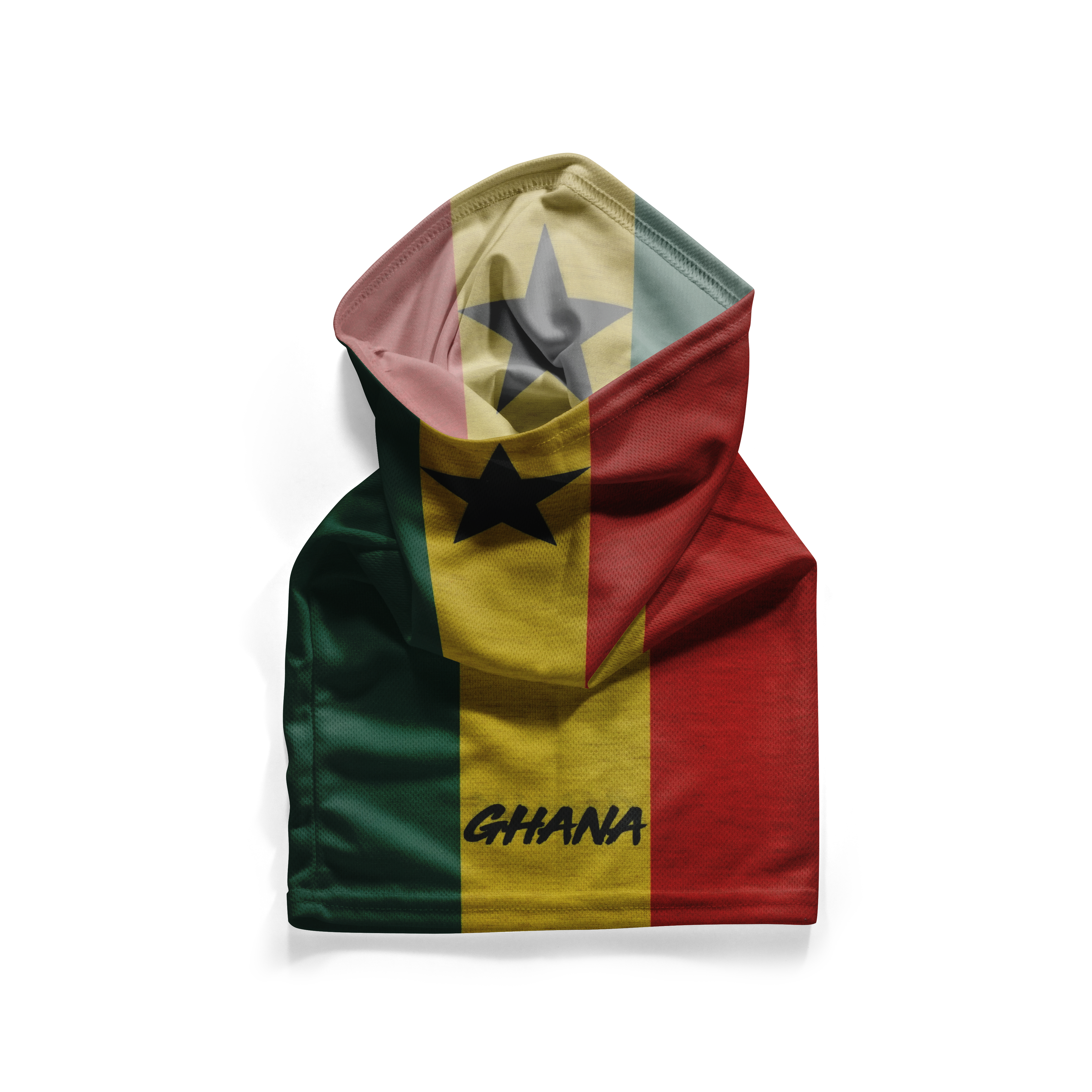 Ghana Flag Snood – Breathable Mask Neck Gaiter Face Covering