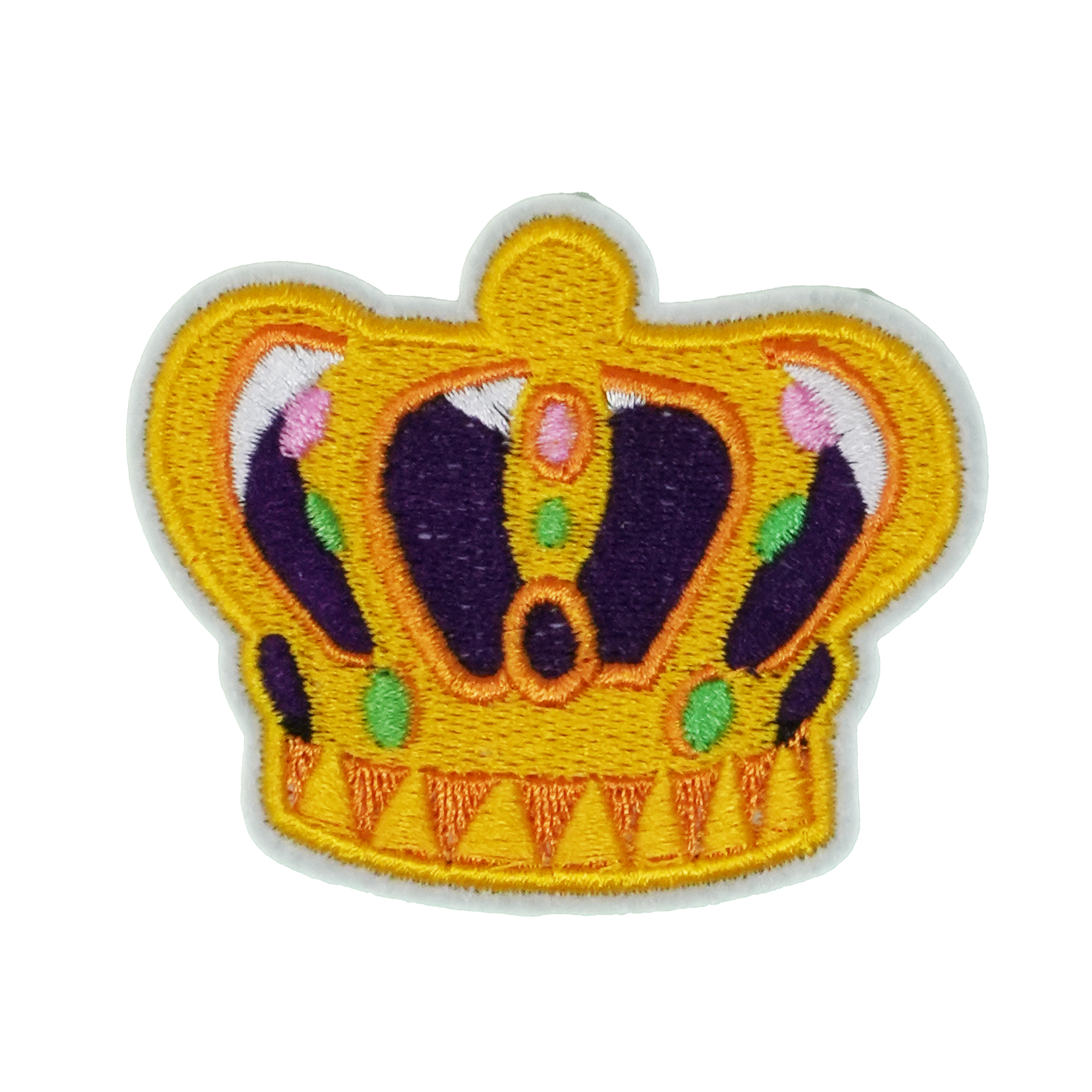 Golden Royal Crown Patch Iron On (7 x 6cm)