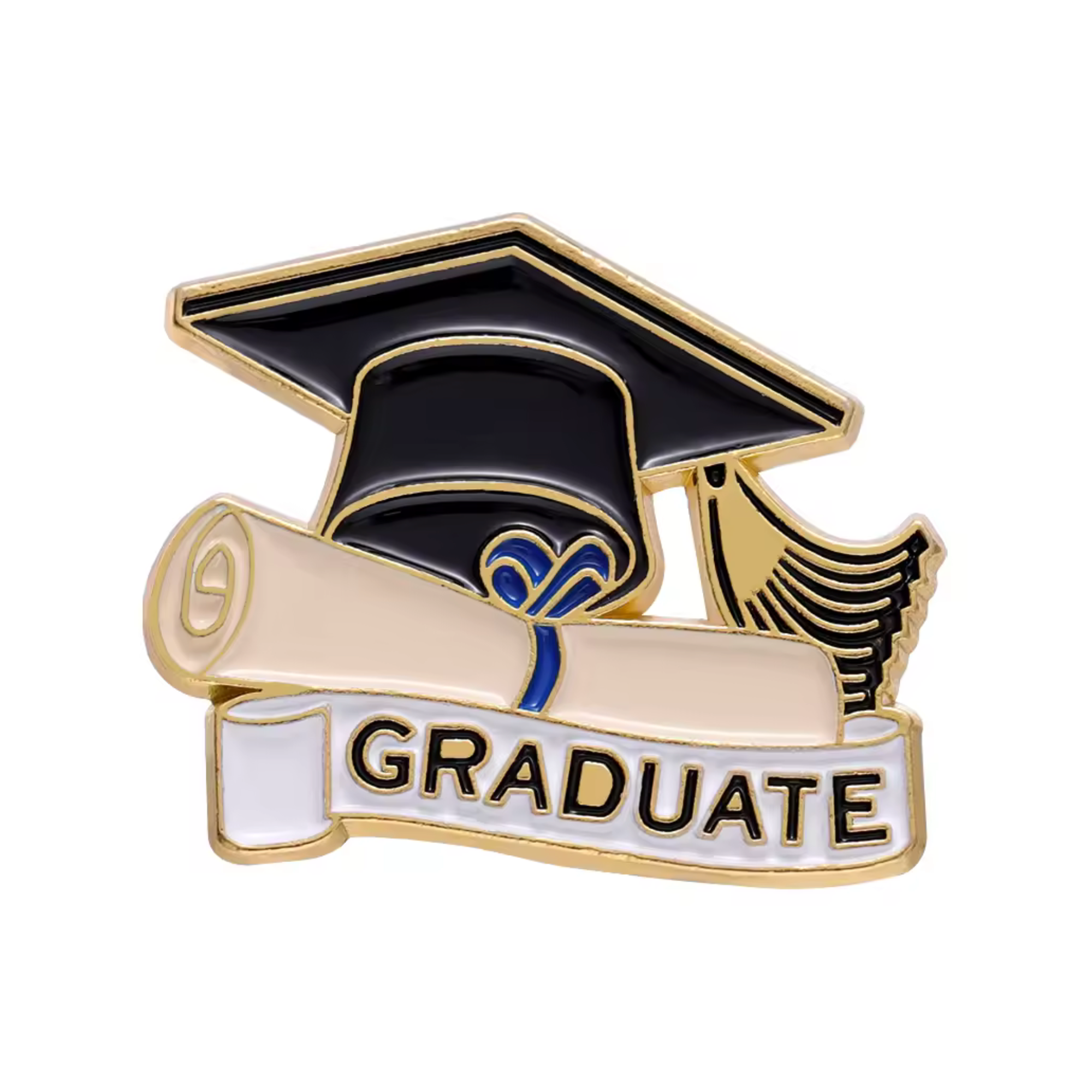 Graduate Scroll & Hat Pin Badge