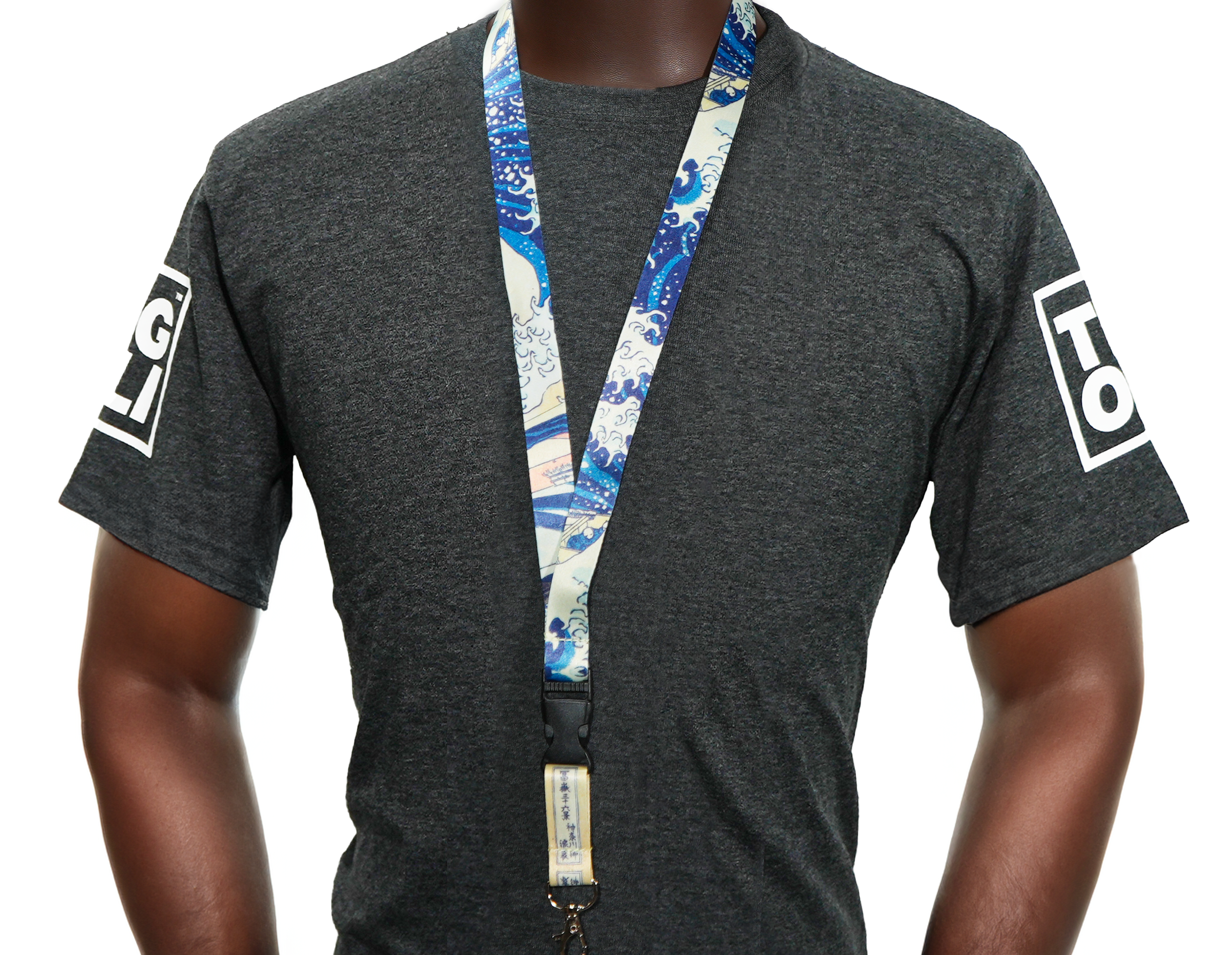 The Great Wave off Kanagawa Lanyard