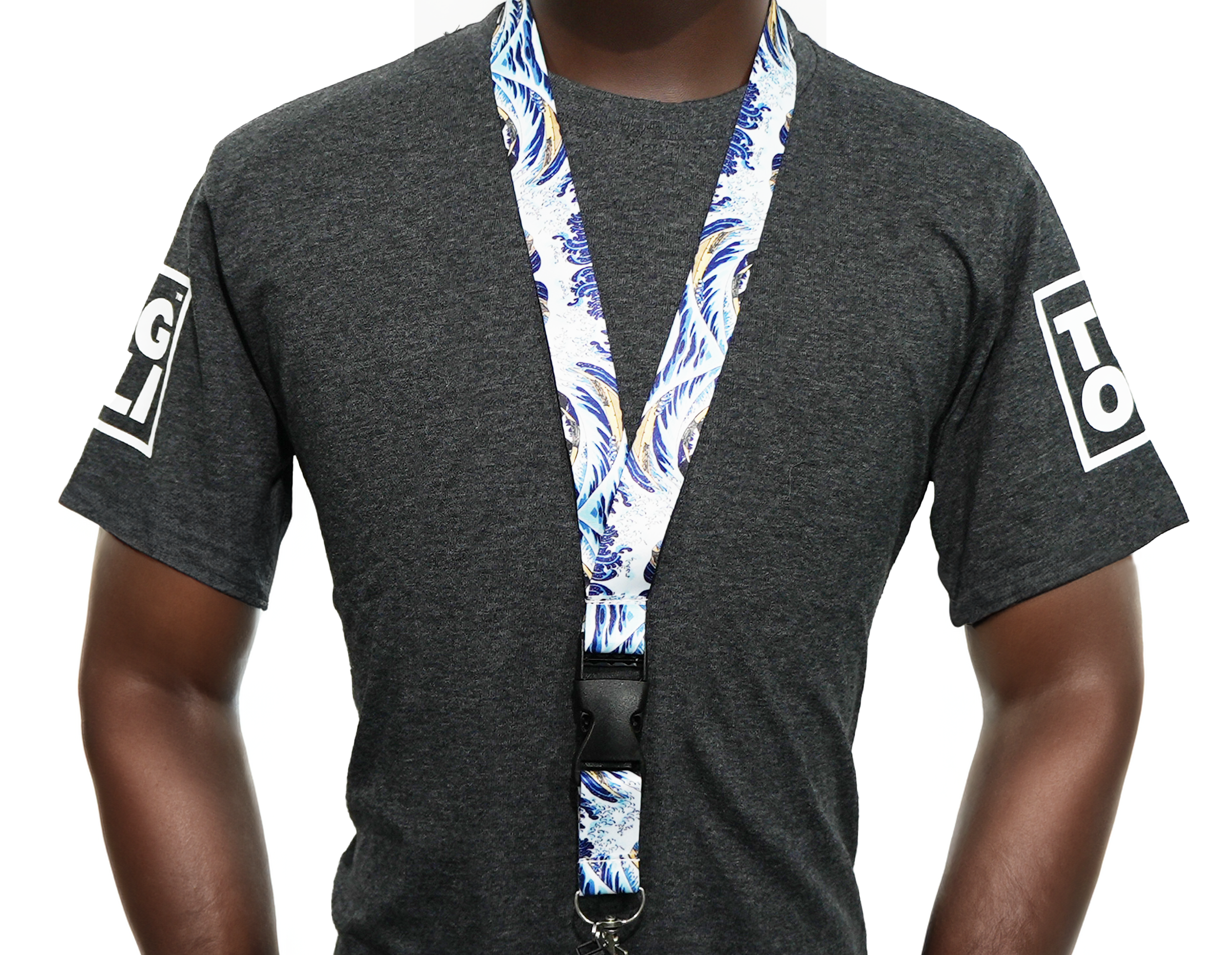 The Great Wave off Kanagawa Lanyard