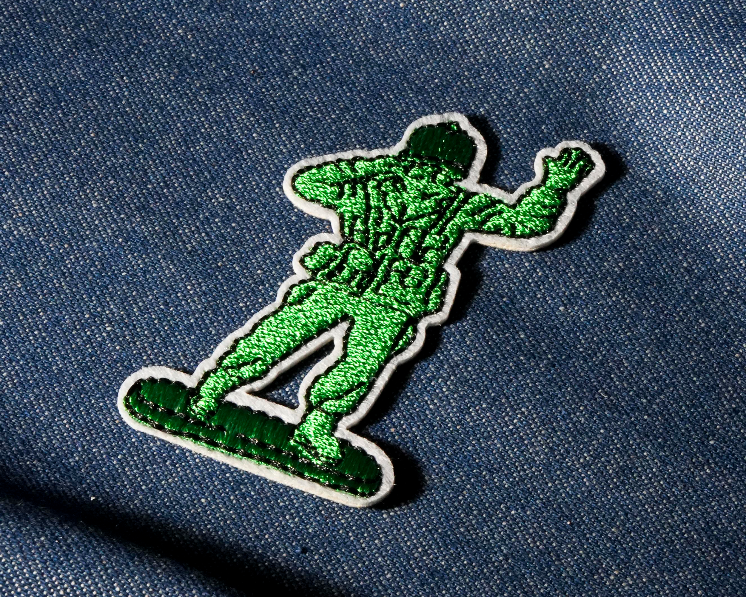 Toy Soldier Green Army Man Patch Iron On (6 x 4cm)
