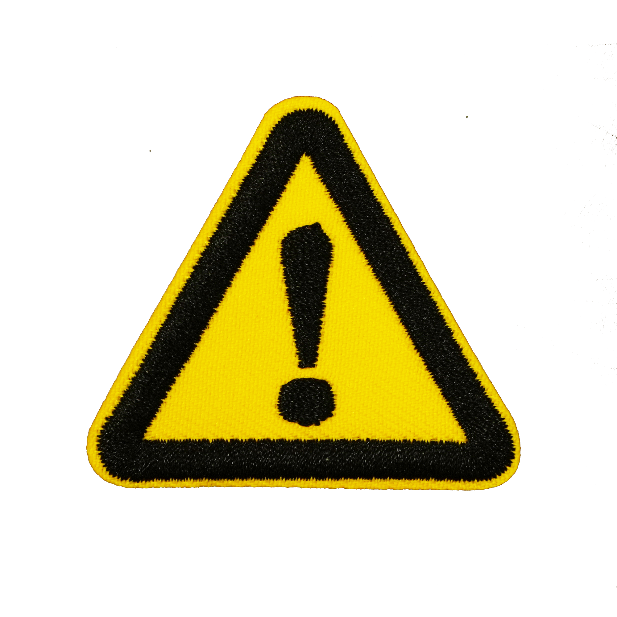 Hazard Caution Attention Embroidery Patch (5 x 5cm)