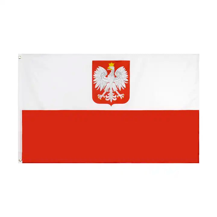 3' x 5' Poland Naval Crest Flag