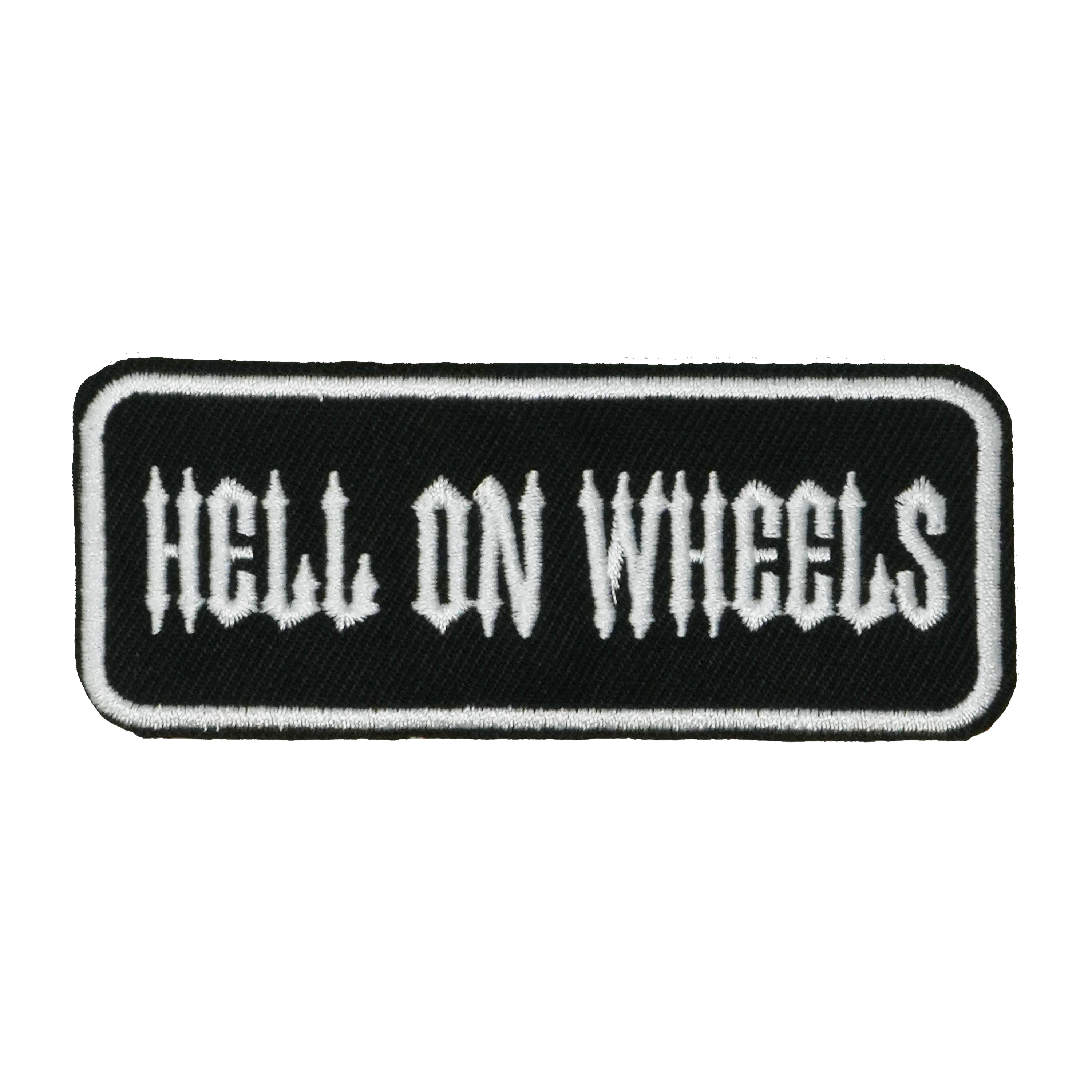 Hell On Wheels Patch Iron On (9 x 3.5cm)