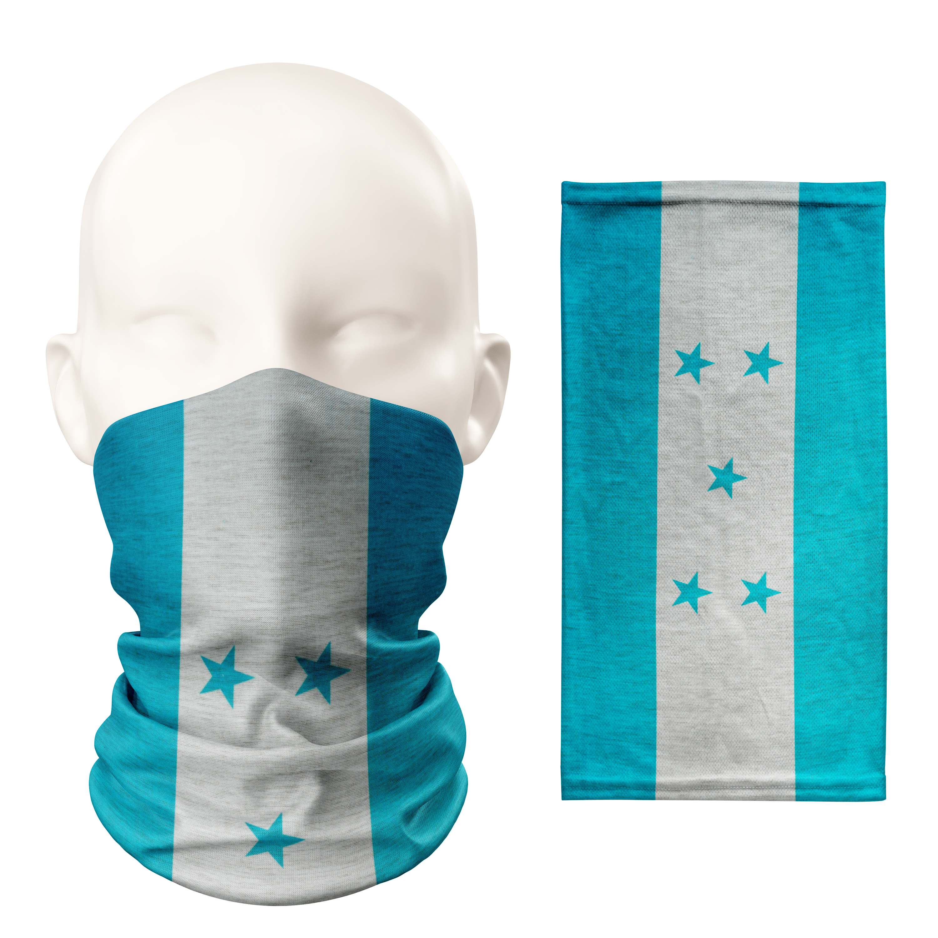 Honduras Flag Snood – Breathable Mask Neck Gaiter Face Covering