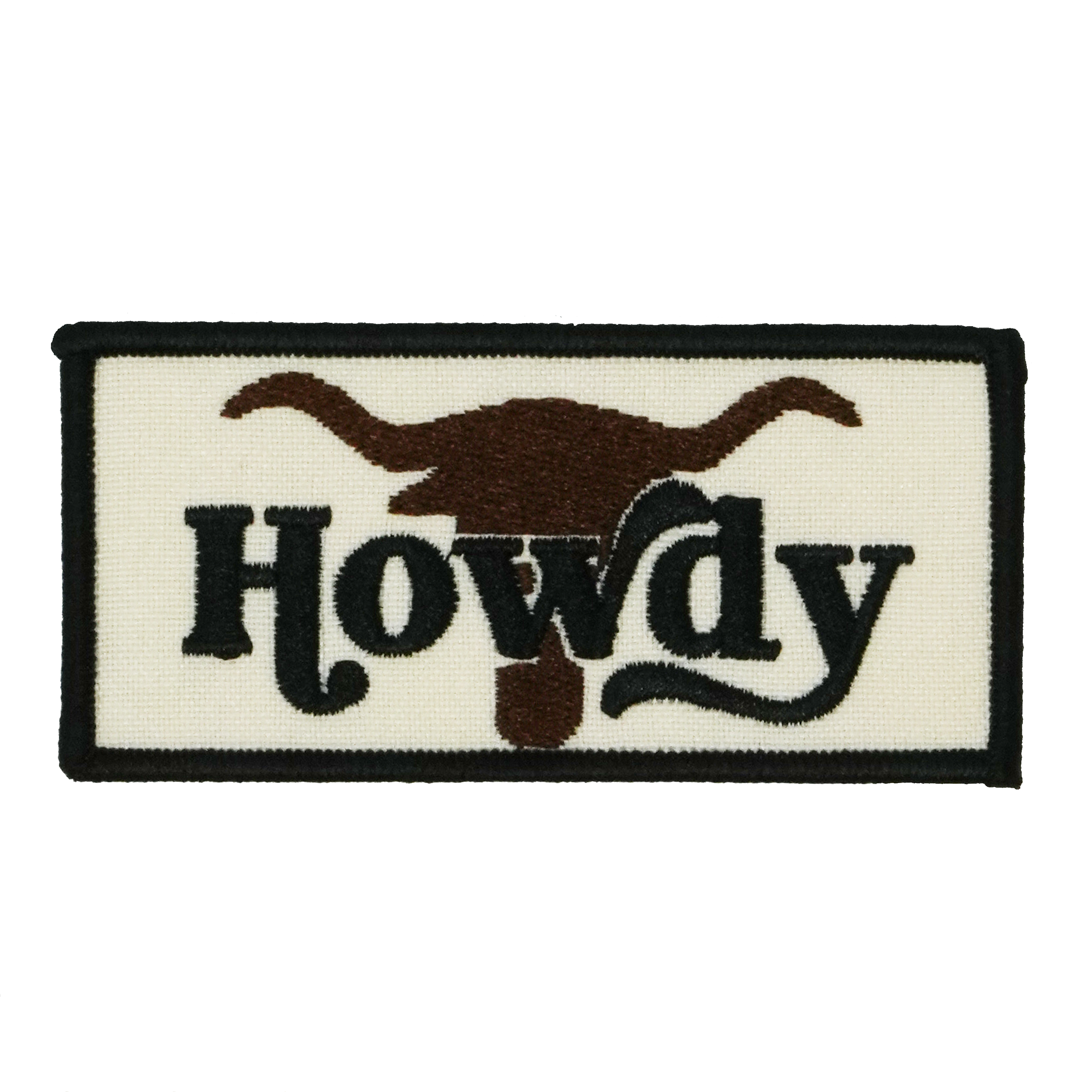 Howdy Buffalo Wild West Patch Iron On (9x 4cm)