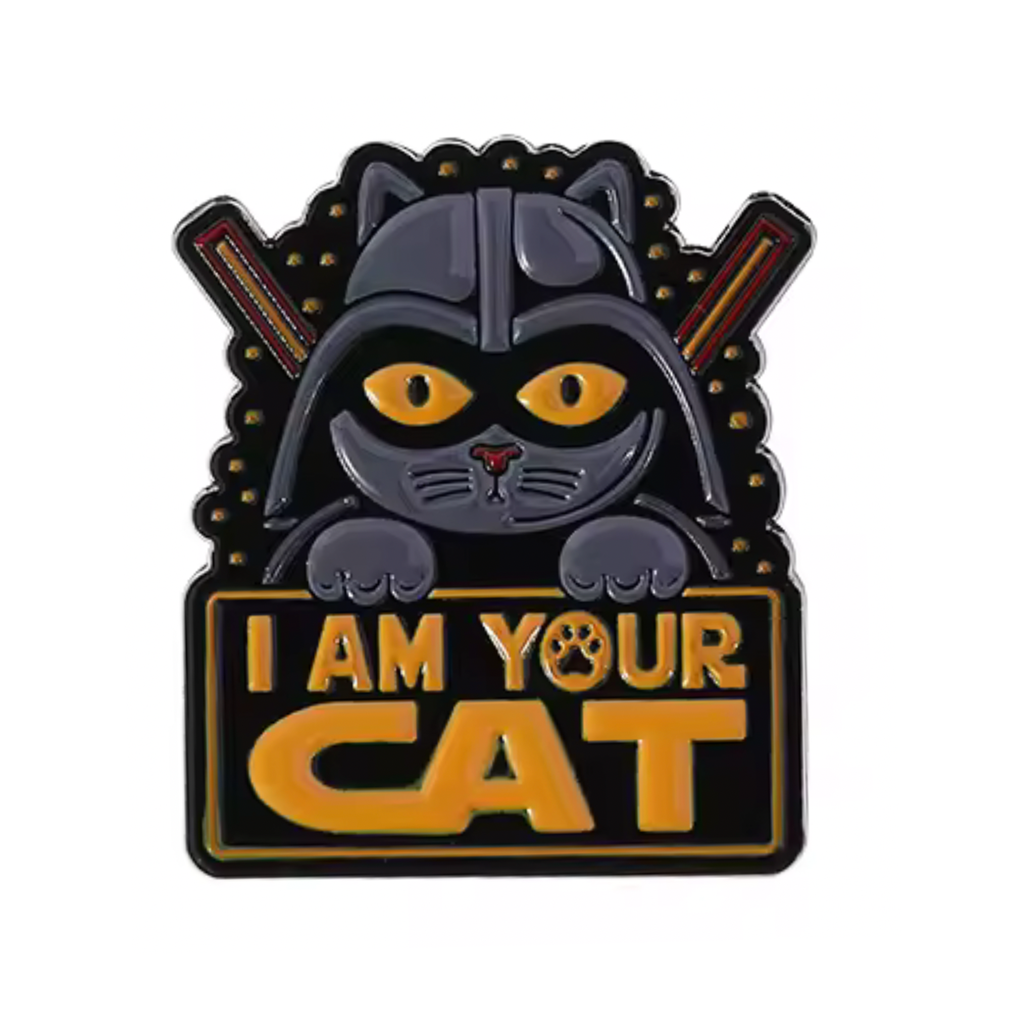I Am Your Cat Space Pin Badge