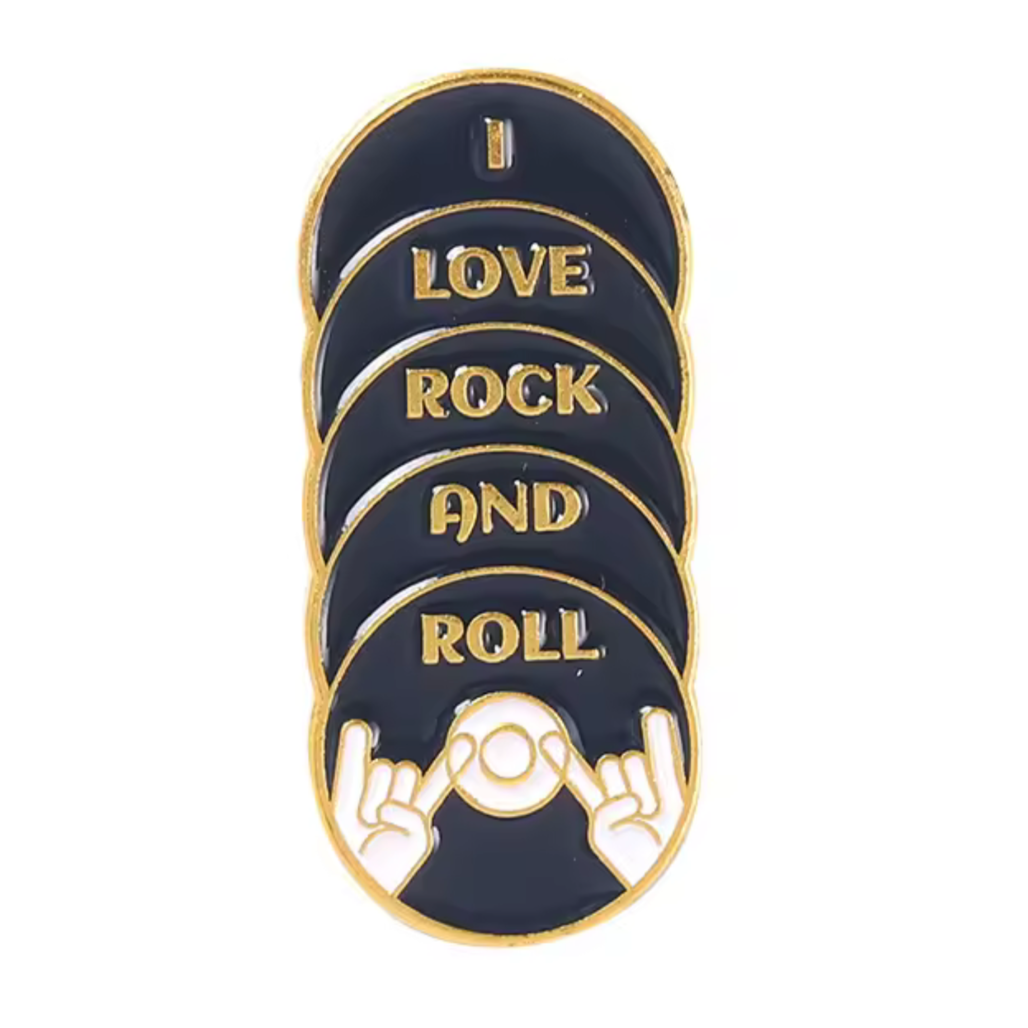 I Love Rock & Roll Pin Badge