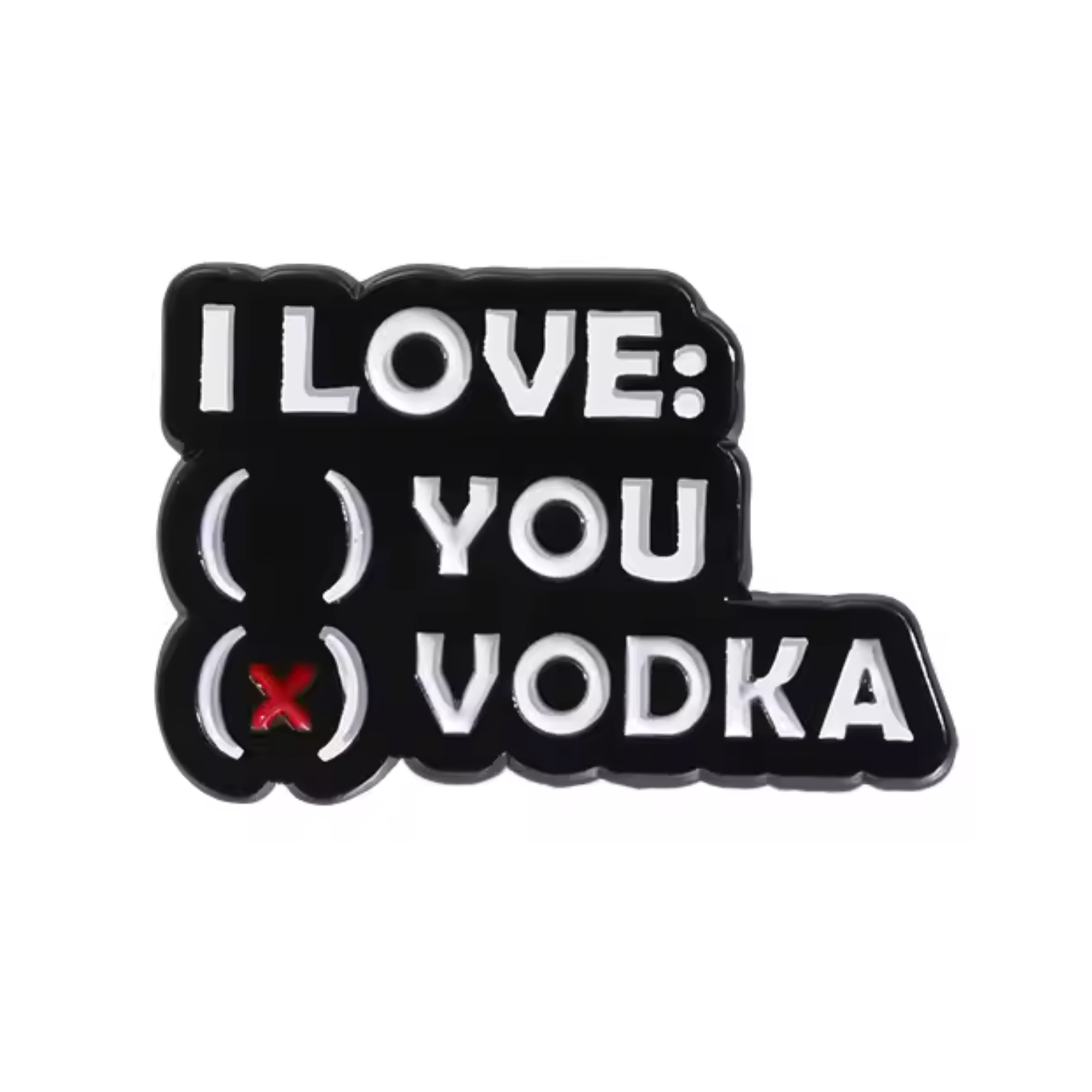 I Love Vodka Pin Badge