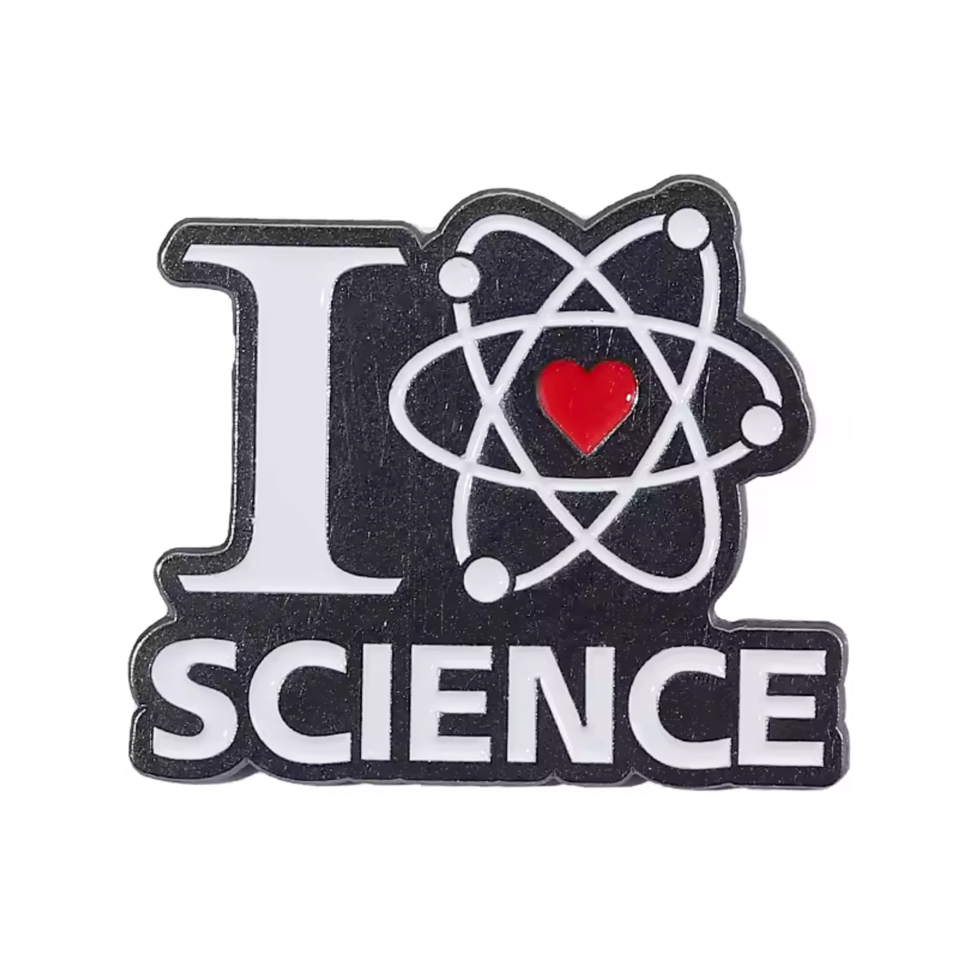 I Love Science Atomic Pin Badge