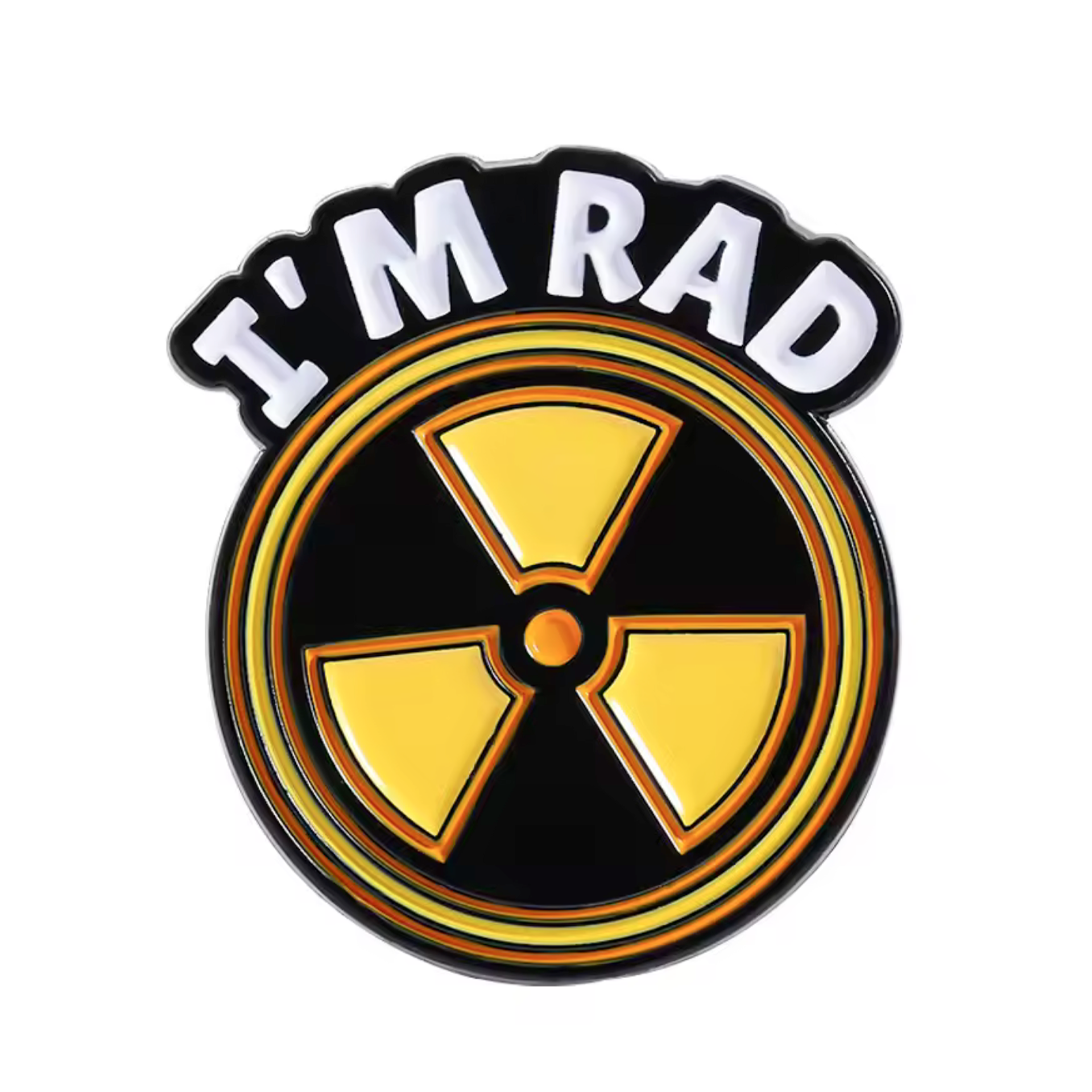 I'm Rad! Radiation Radioactive Pin Badge