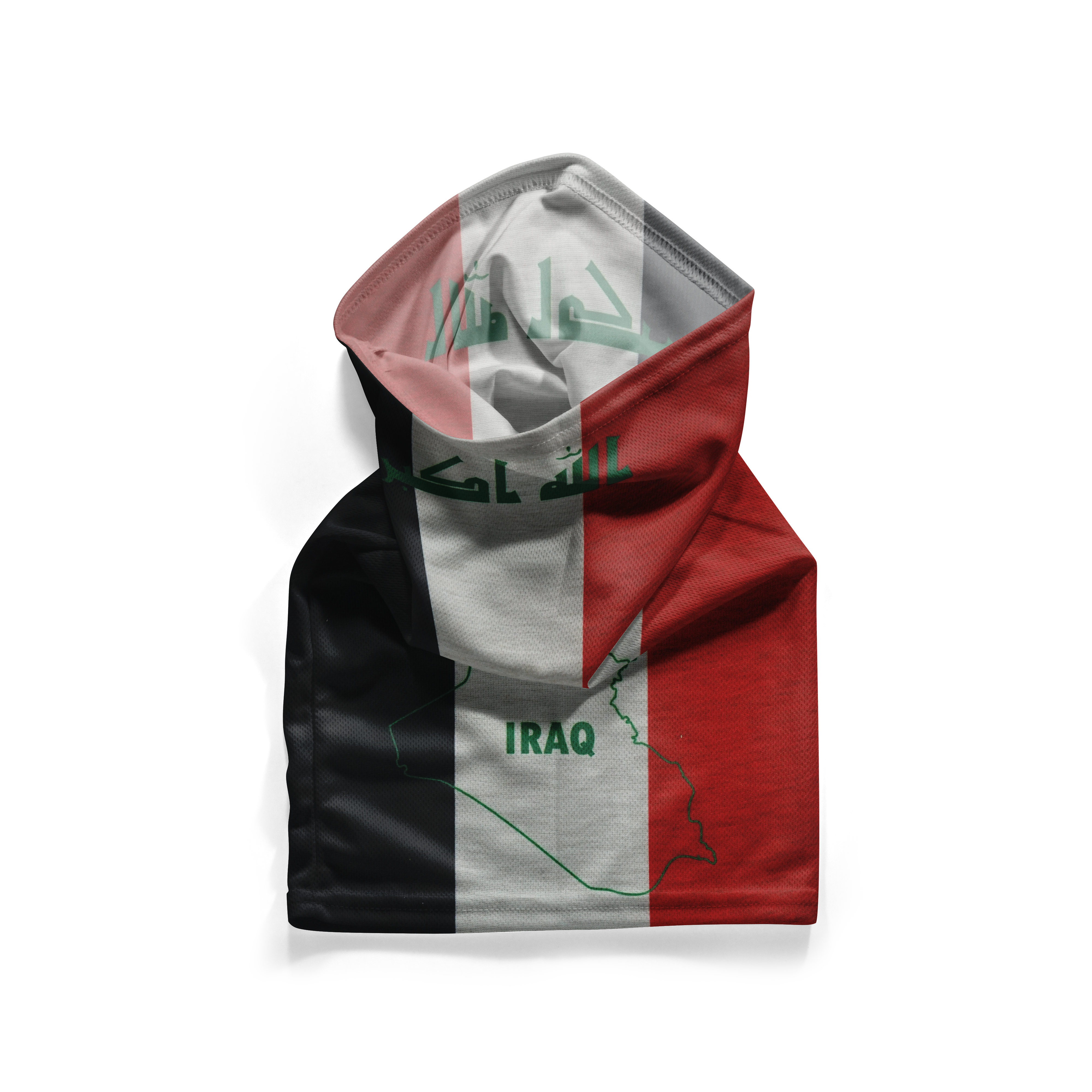 Iraq Flag Snood – Breathable Mask Neck Gaiter Face Covering