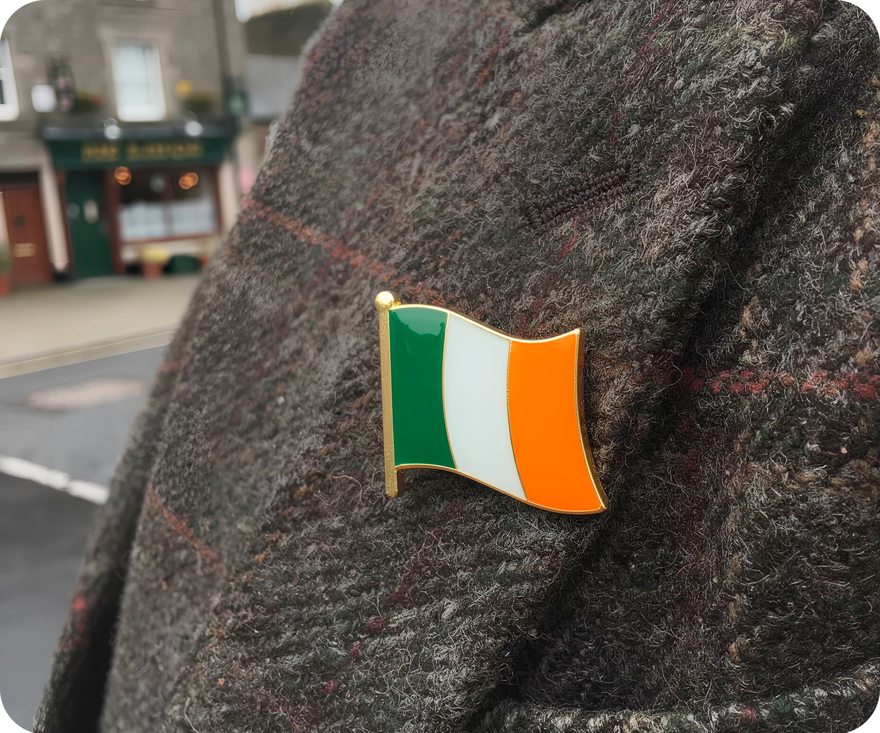 Pin con la bandera de Irlanda