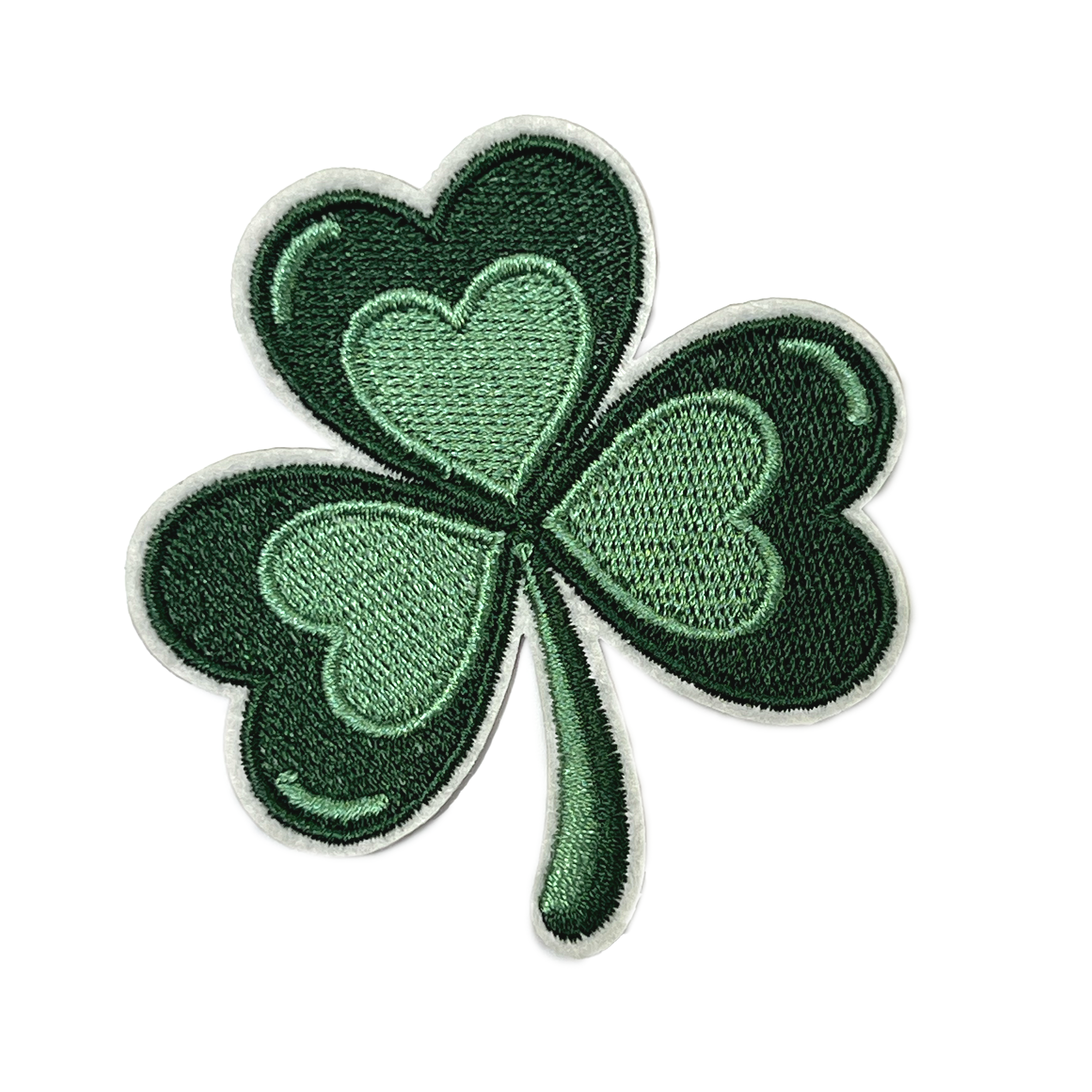 Irish Clover Shamrock Embroidery Patch (7 x 7cm)