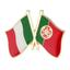 Italy & Portugal Friendship Pin Badge