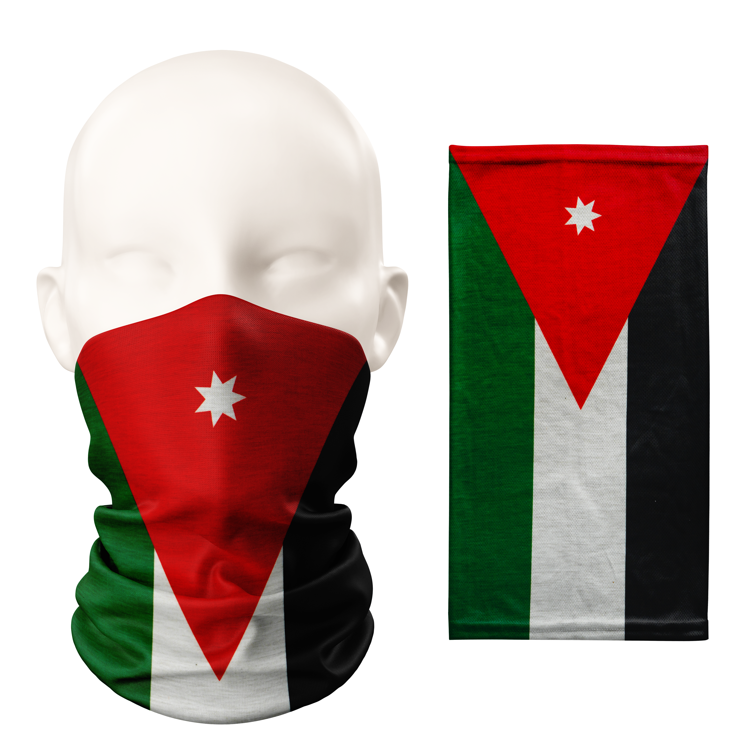 Jordan Flag Snood – Breathable Mask Neck Gaiter Face Covering