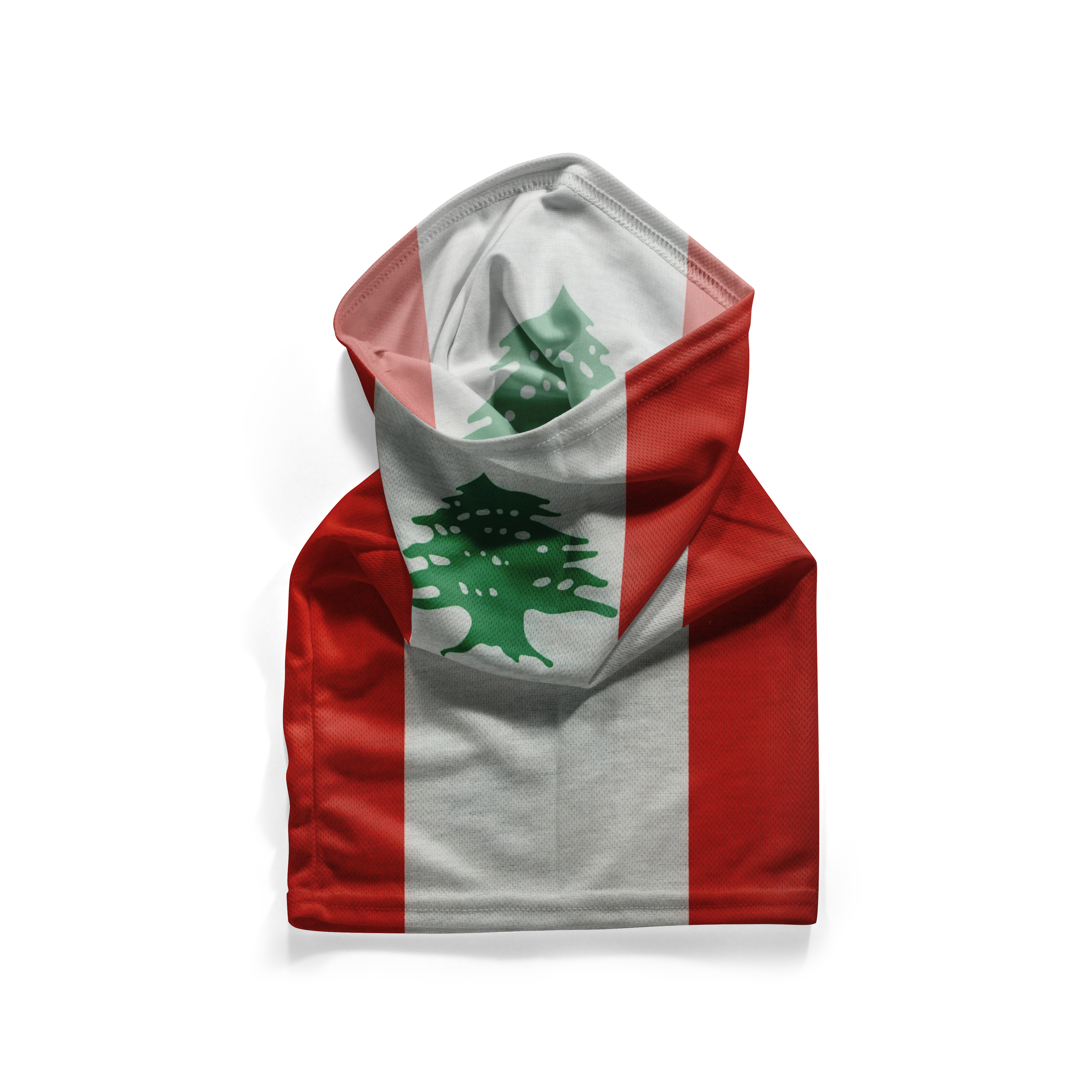 Lebanon Flag Snood – Breathable Mask Neck Gaiter Face Covering
