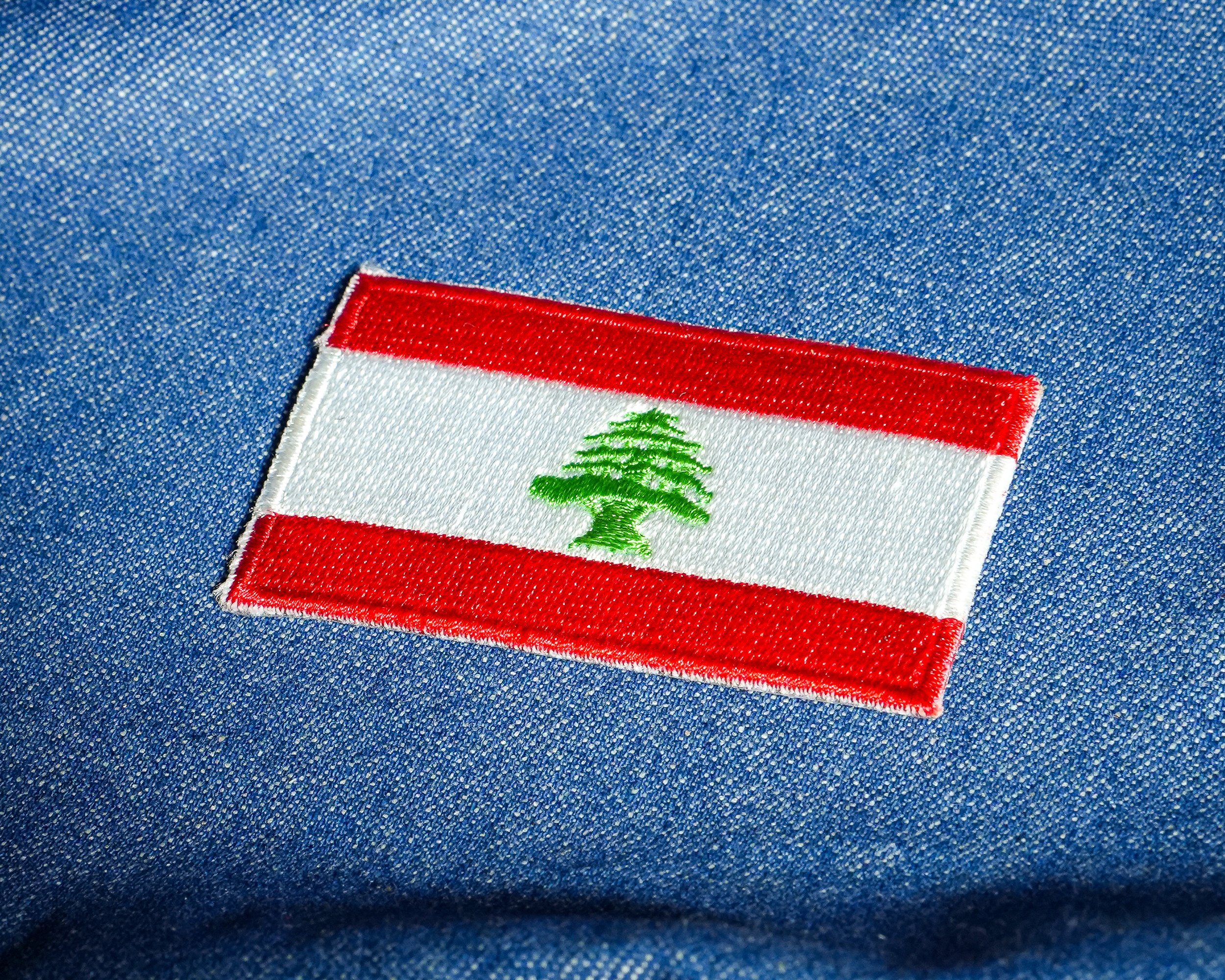 Lebanon Flag Embroidery Patch (5 x 3cm)