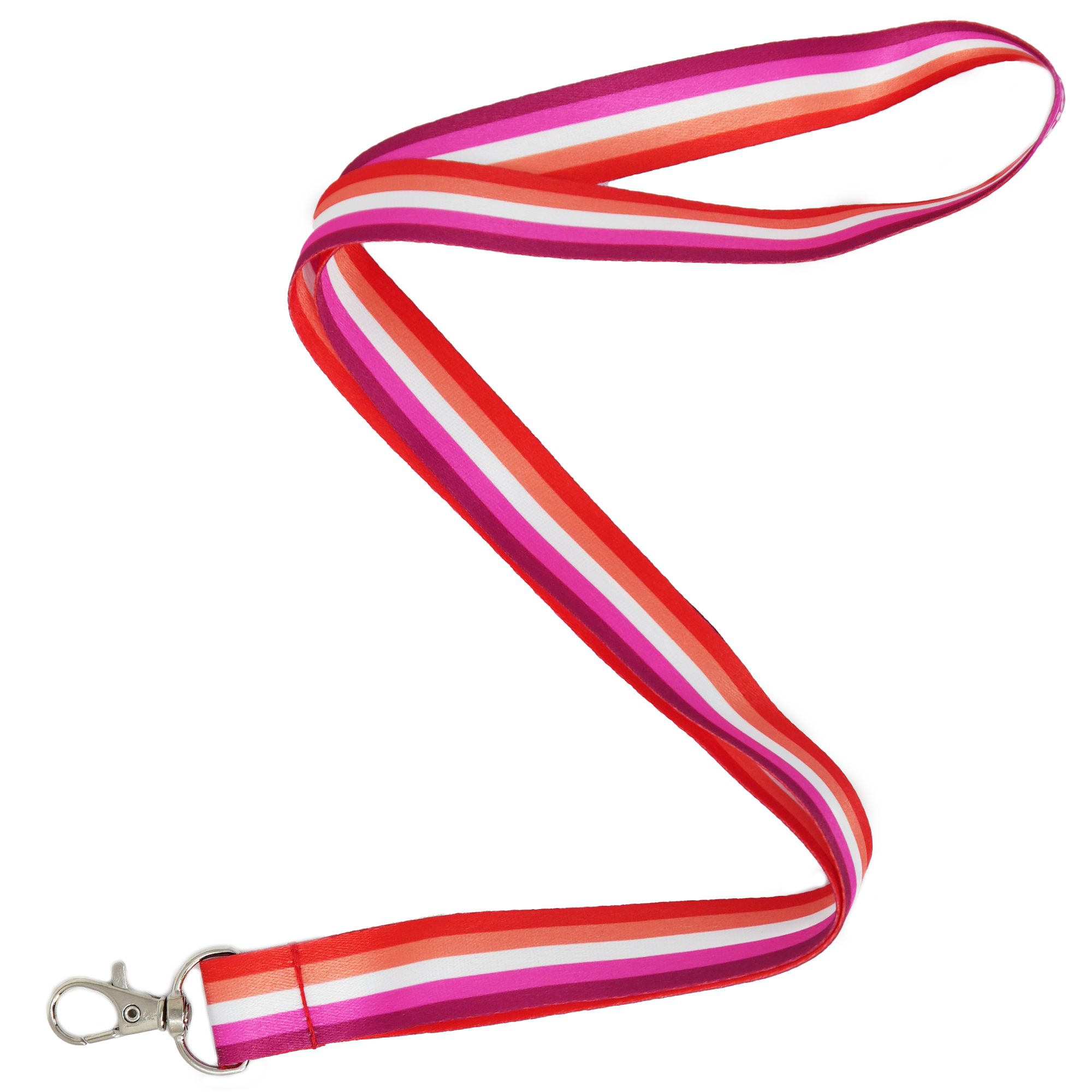 Lesbian Rainbow Pride Lanyard