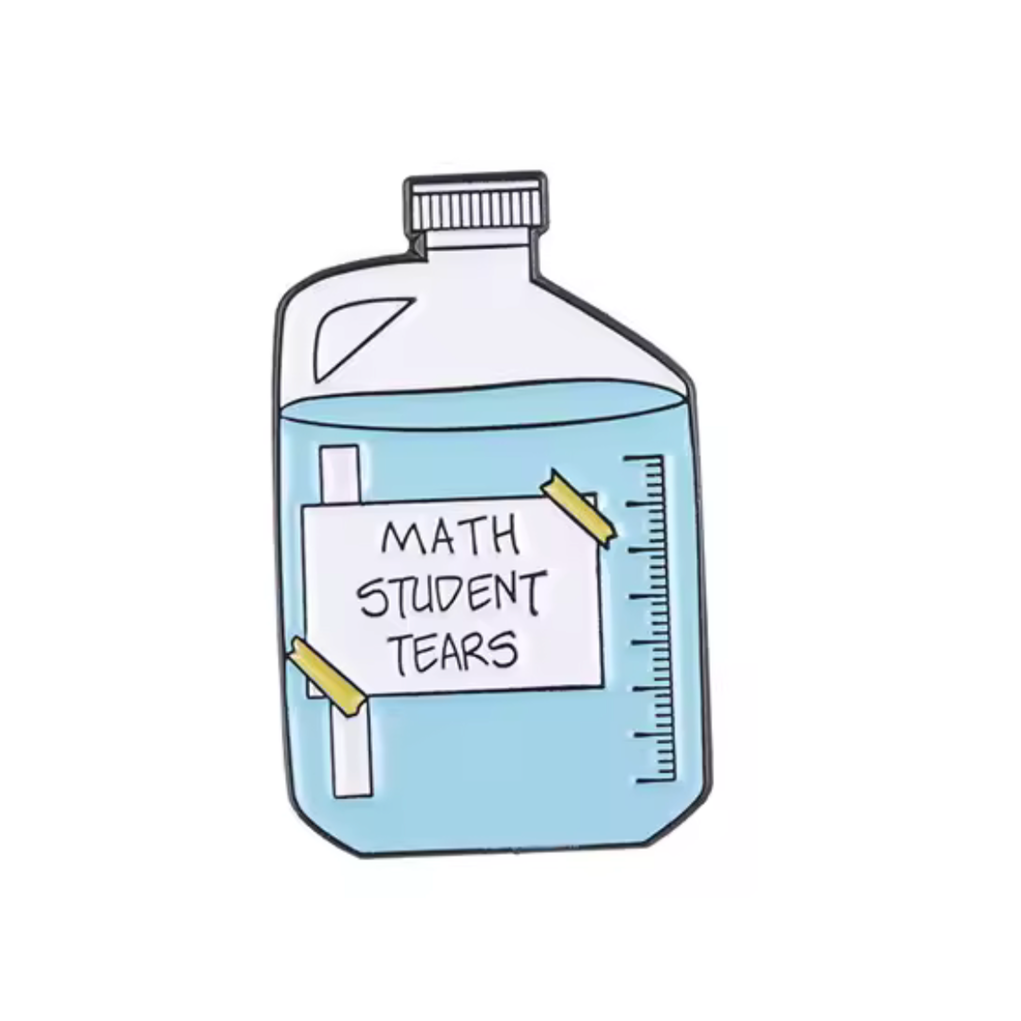 Math Student Tears Pin Badge