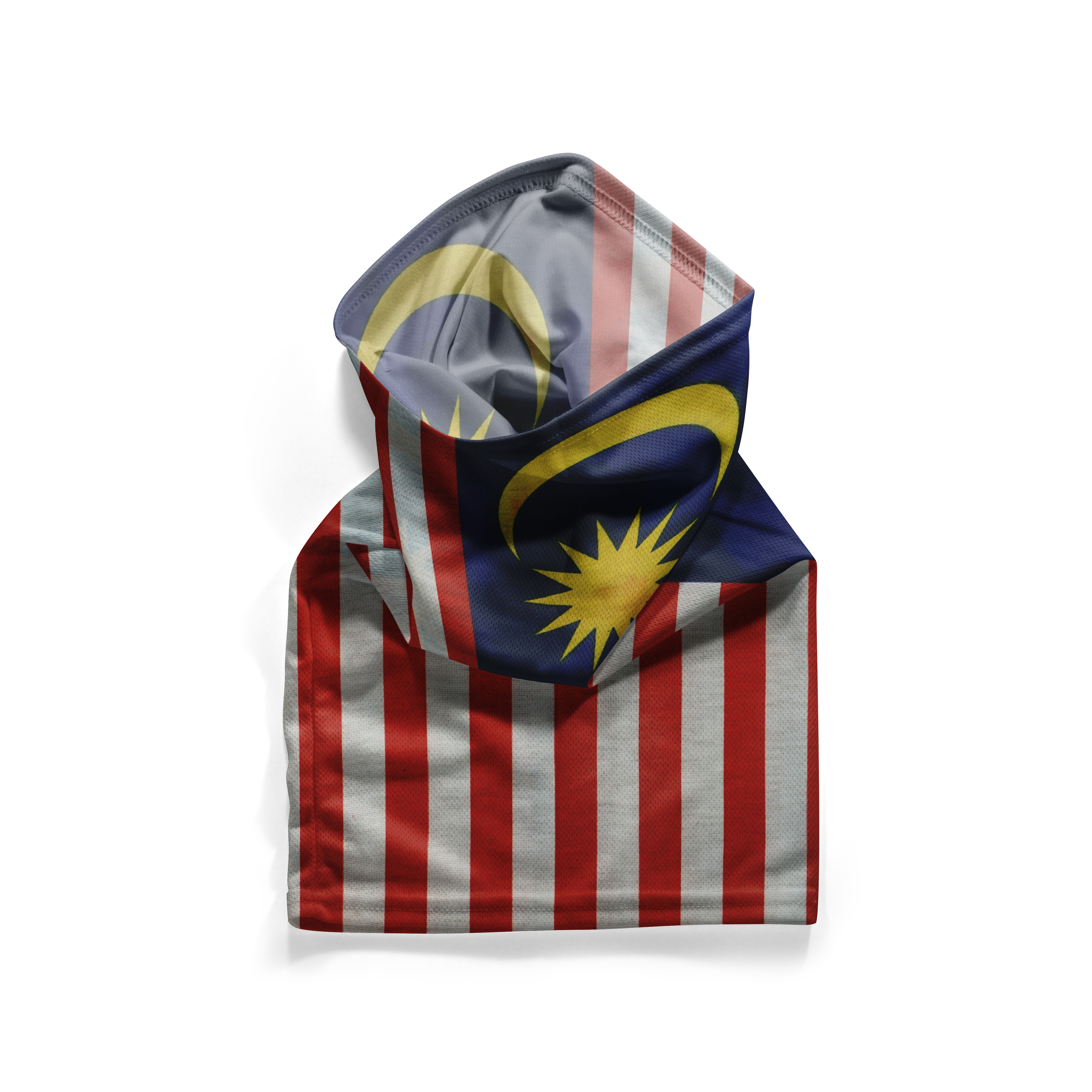 Malaysia Jalur Gemilang Flag Snood – Breathable Mask Neck Gaiter Face Covering
