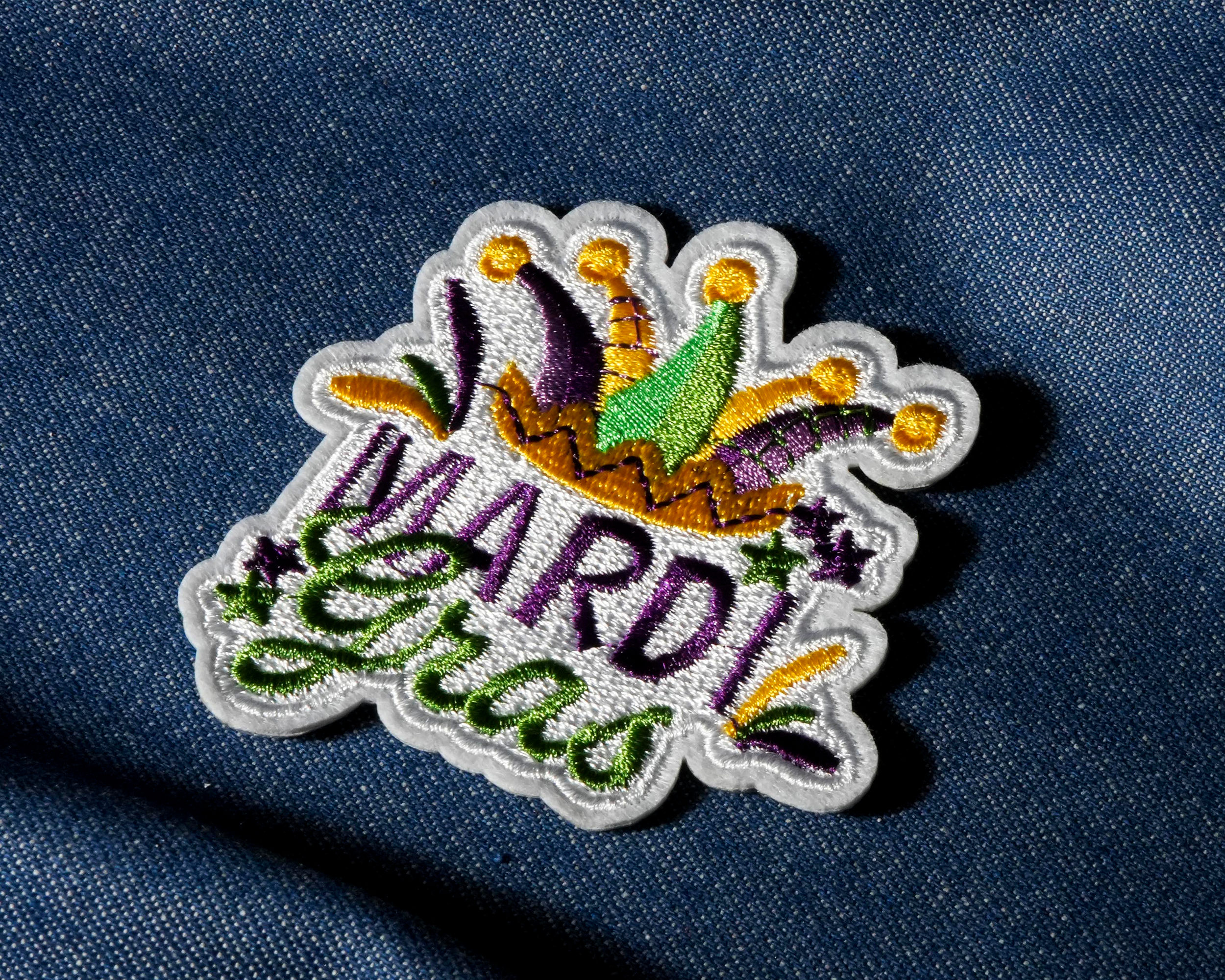 Mardi Graz Festival Patch Iron On (7 x 6cm)