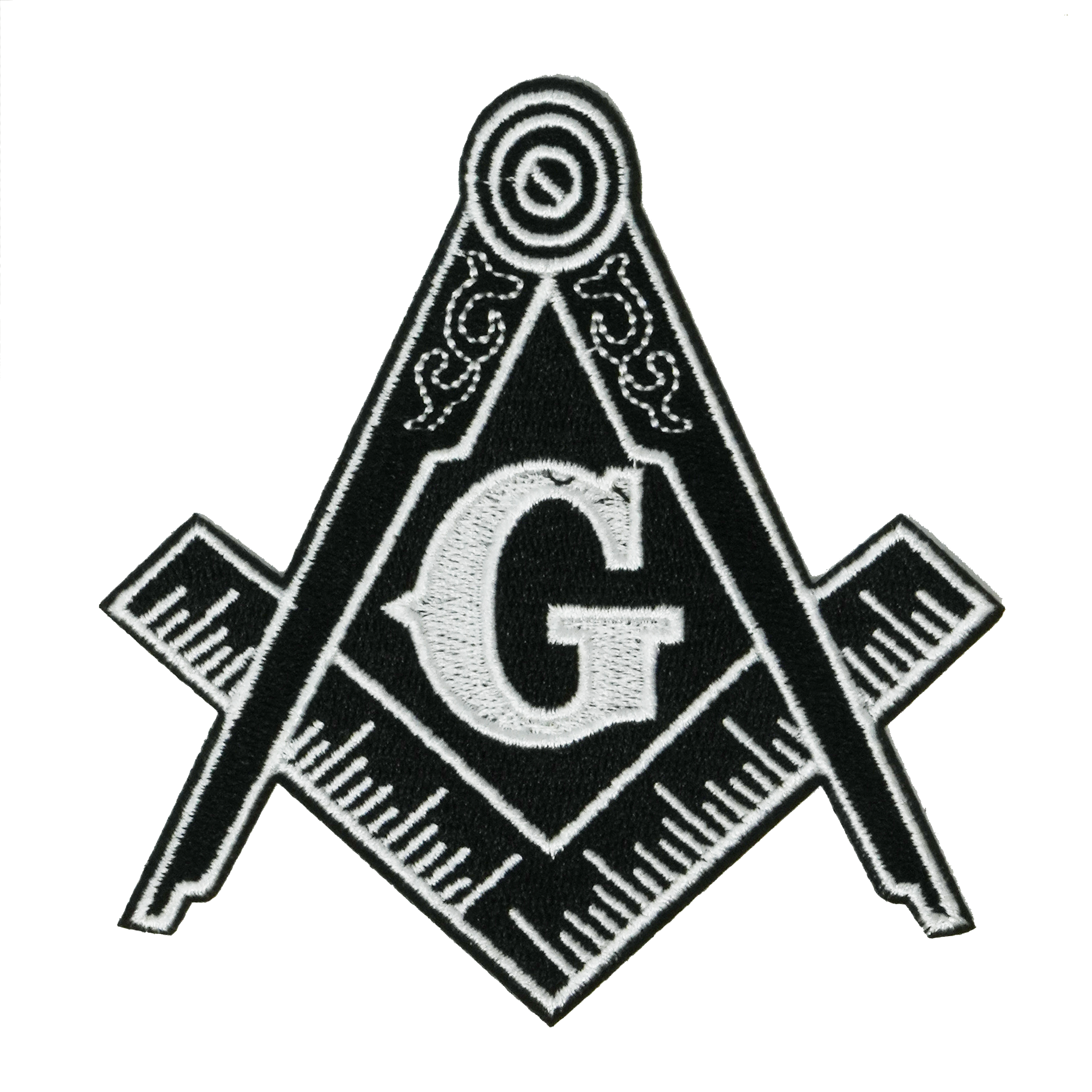 Free Masons Masonic Black Patch Iron On (9 x 9cm)