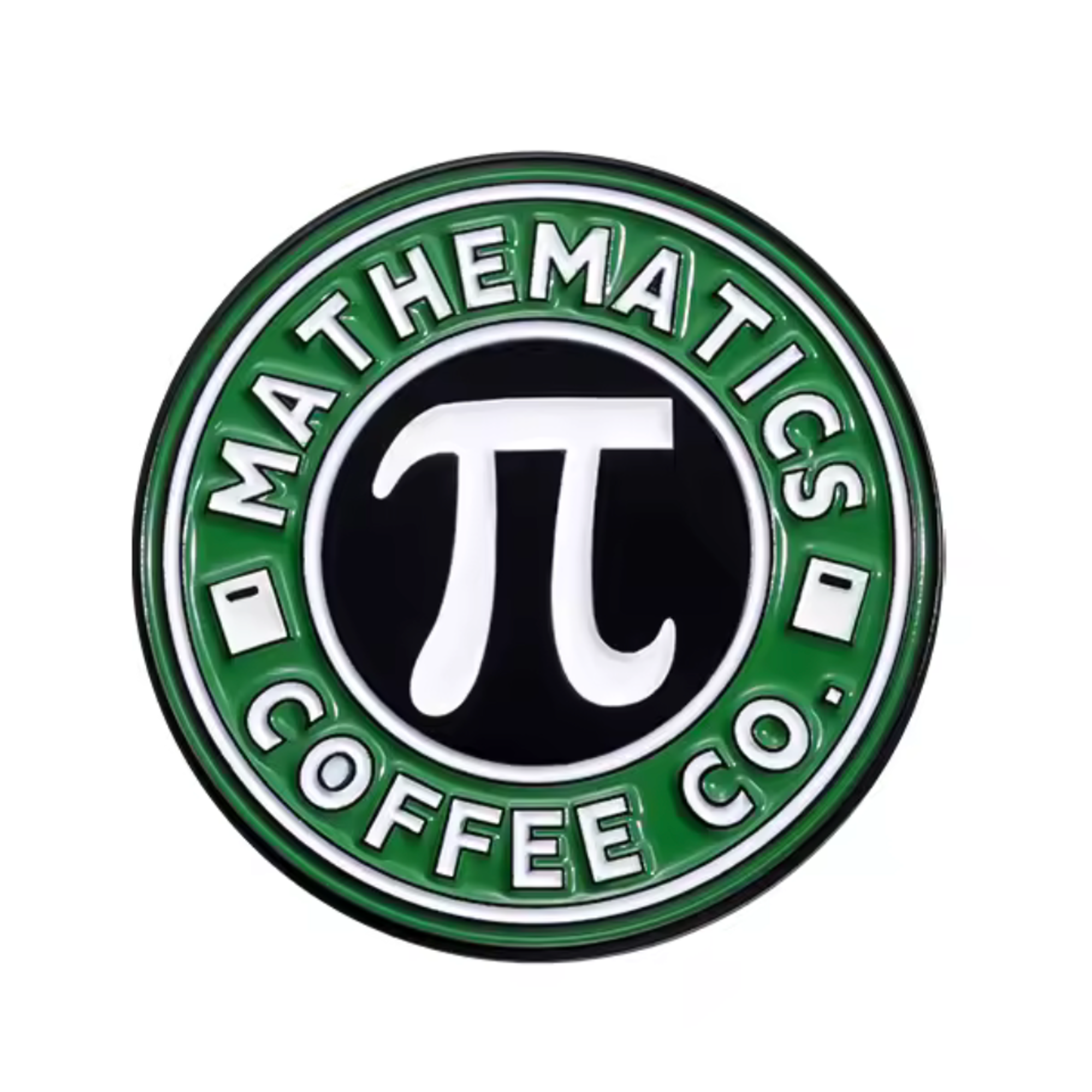 Mathematics Pi Coffee Co Pin Badge