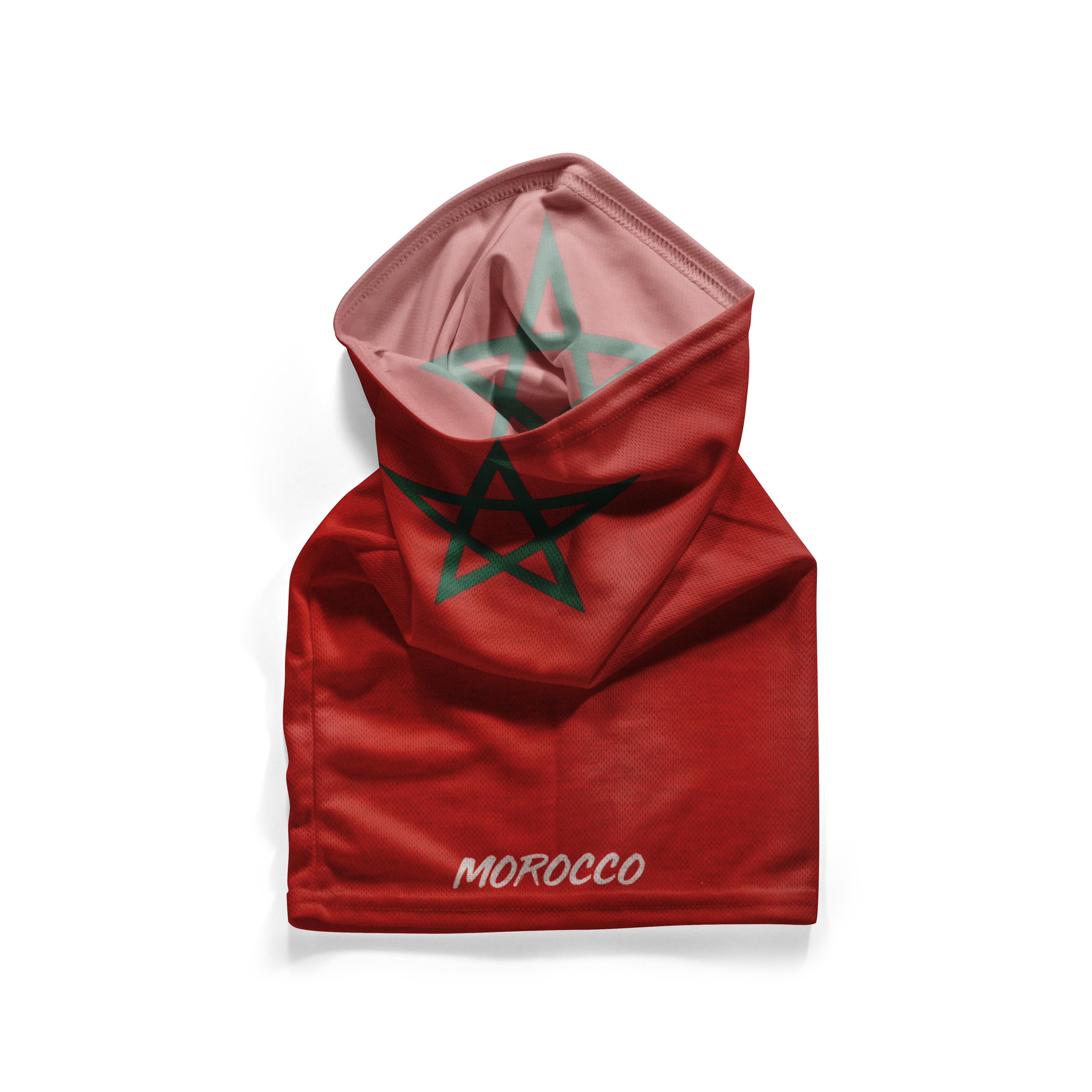 Morocco Flag Snood – Breathable Mask Neck Gaiter Face Covering