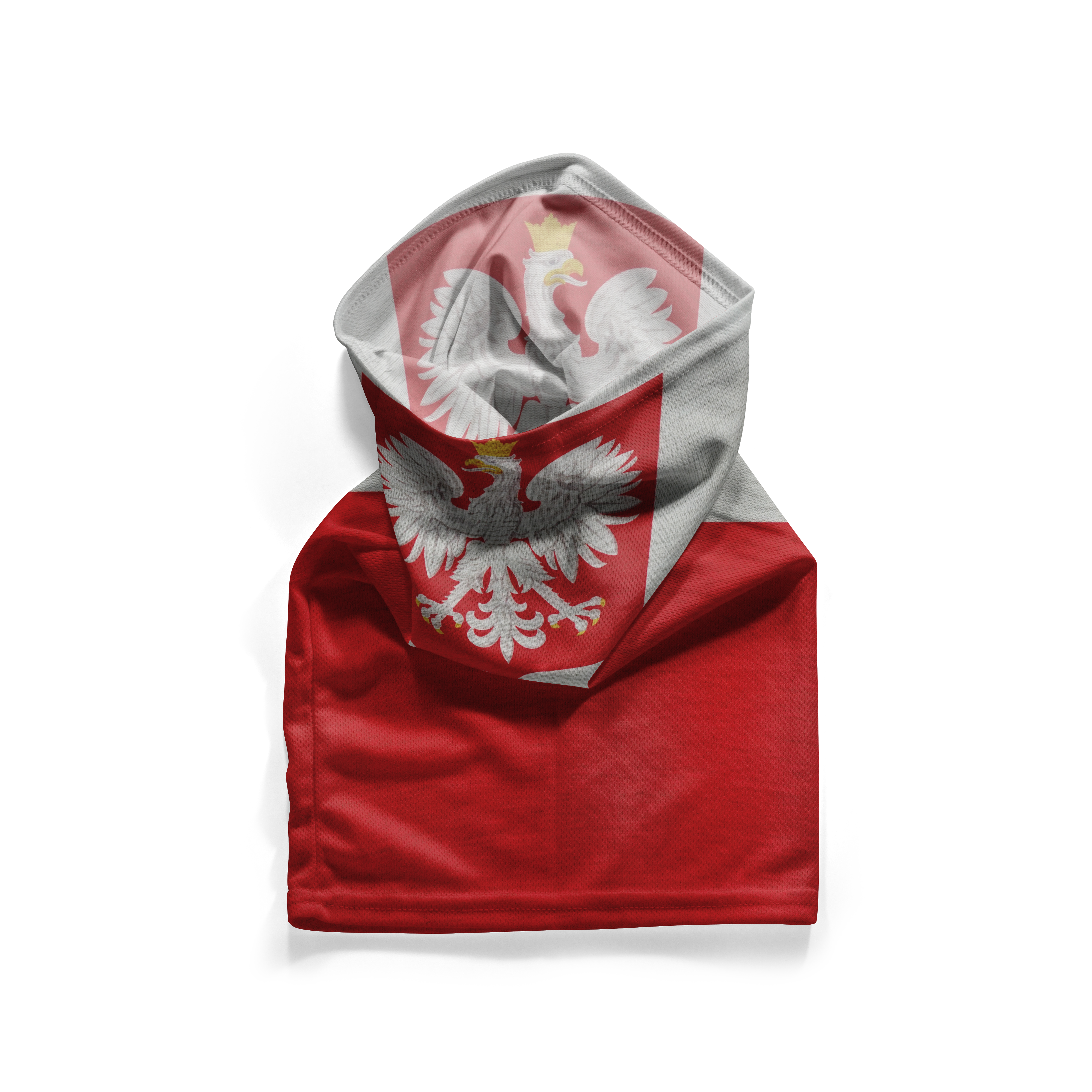 Poland Naval Crest Flag Snood – Breathable Mask Neck Gaiter Face Covering
