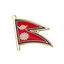 Nepal Flag Pin Badge