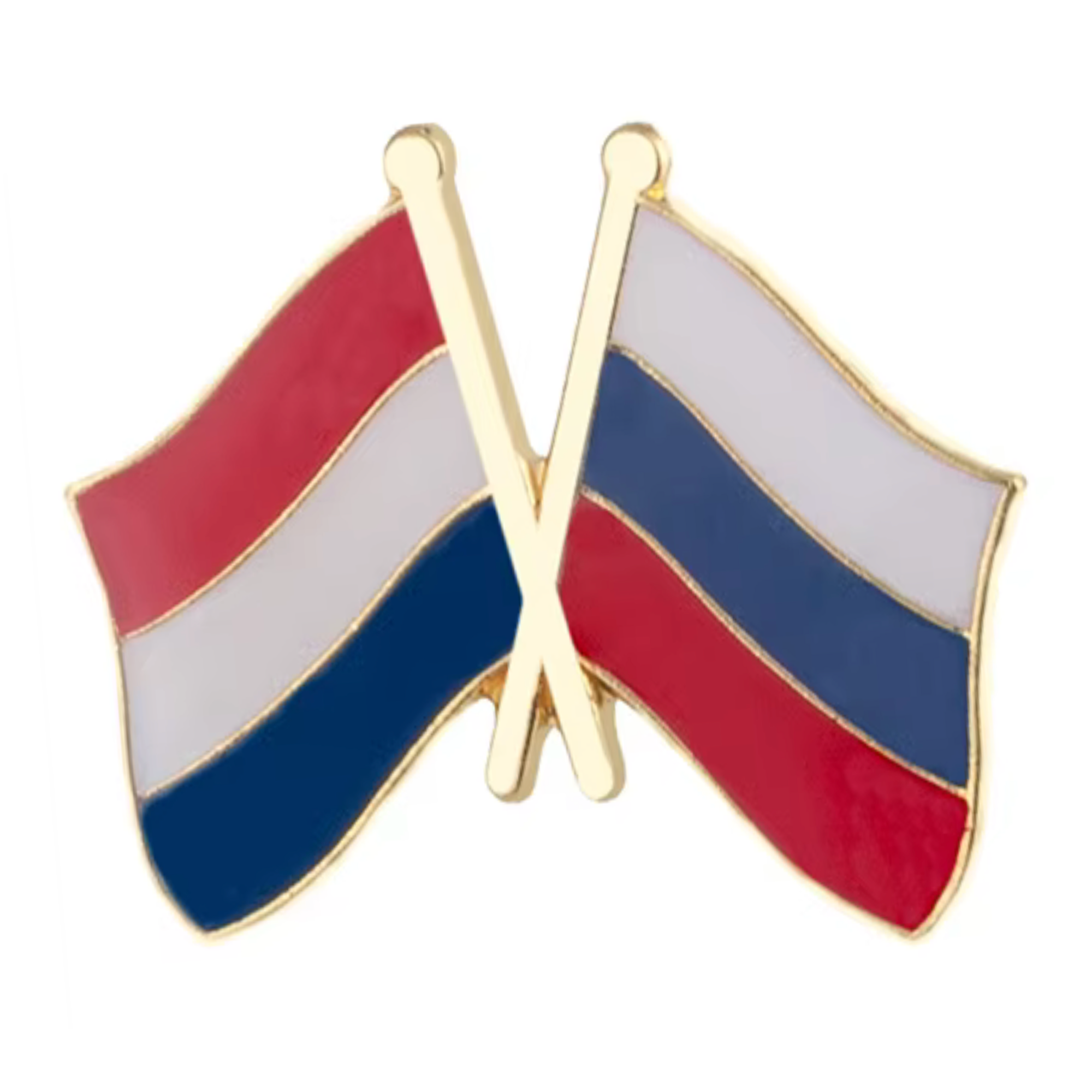 Netherlands & Russia Friendship Pin Badge