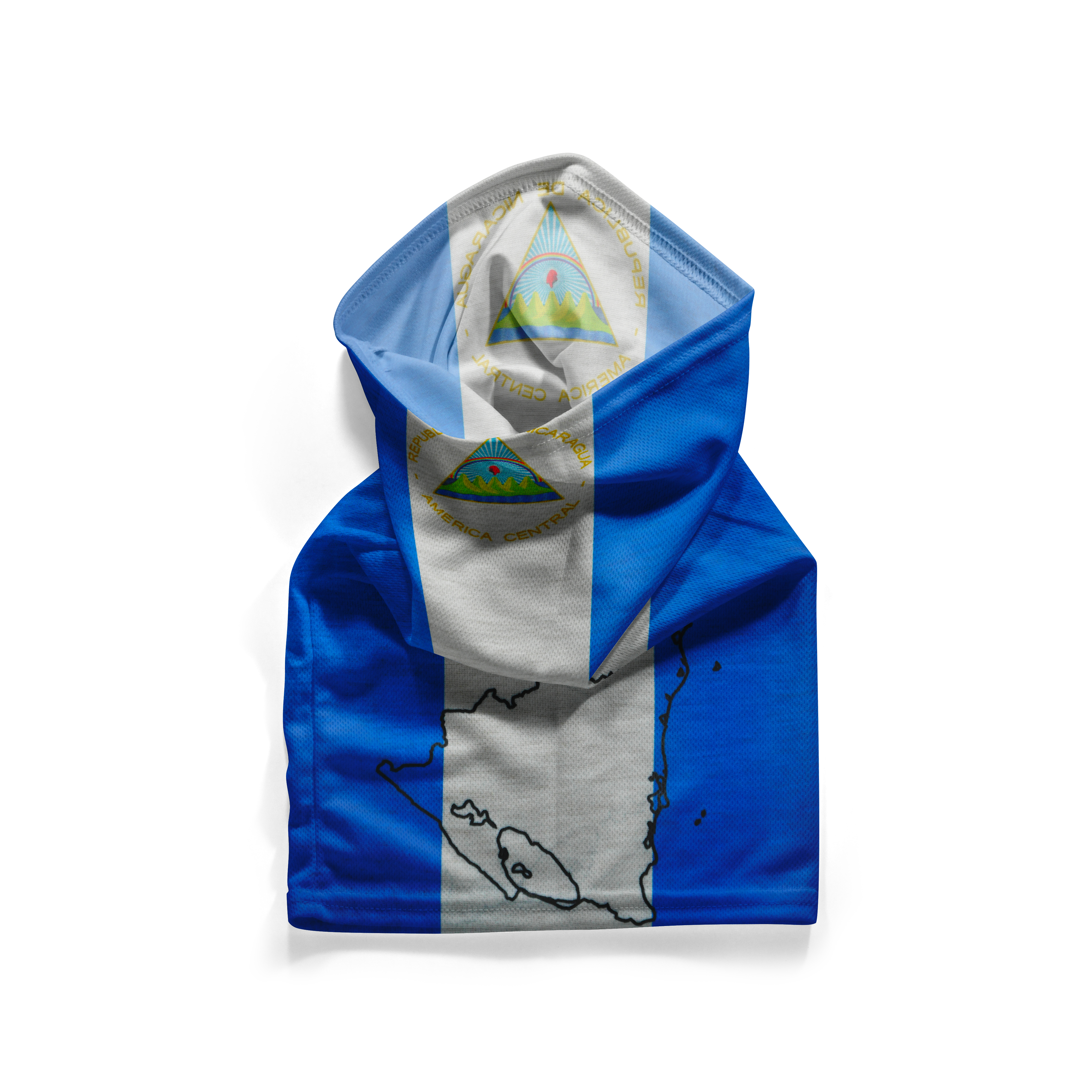 Nicaragua Flag Snood – Breathable Mask Neck Gaiter Face Covering