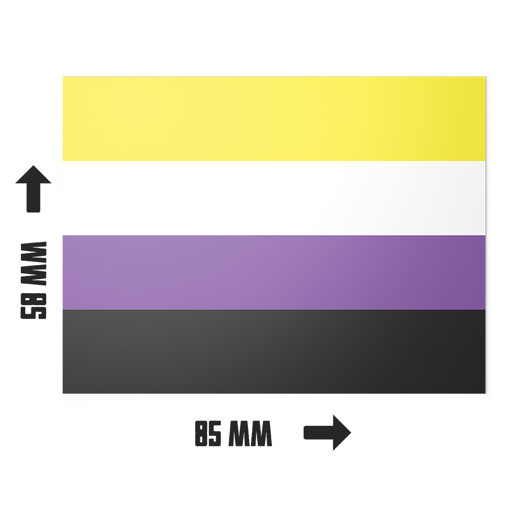 20 X Non Binary Pride Flag Stickers