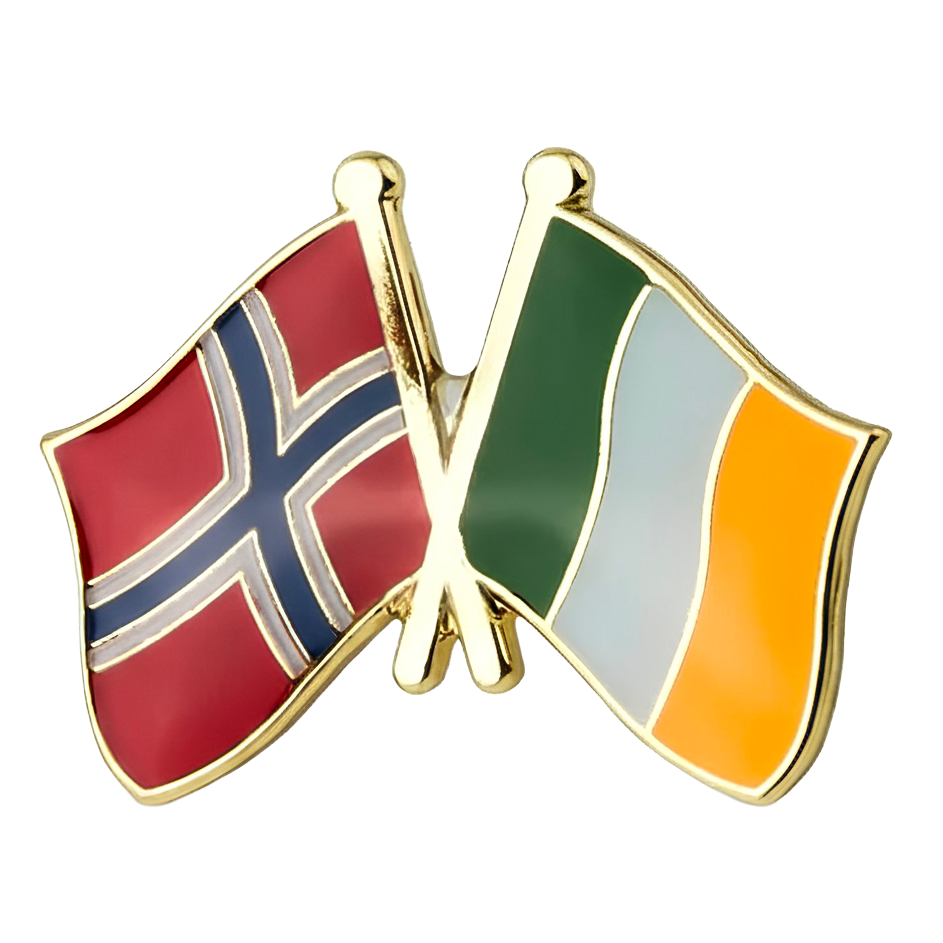 Pin de la amistad entre Noruega e Irlanda