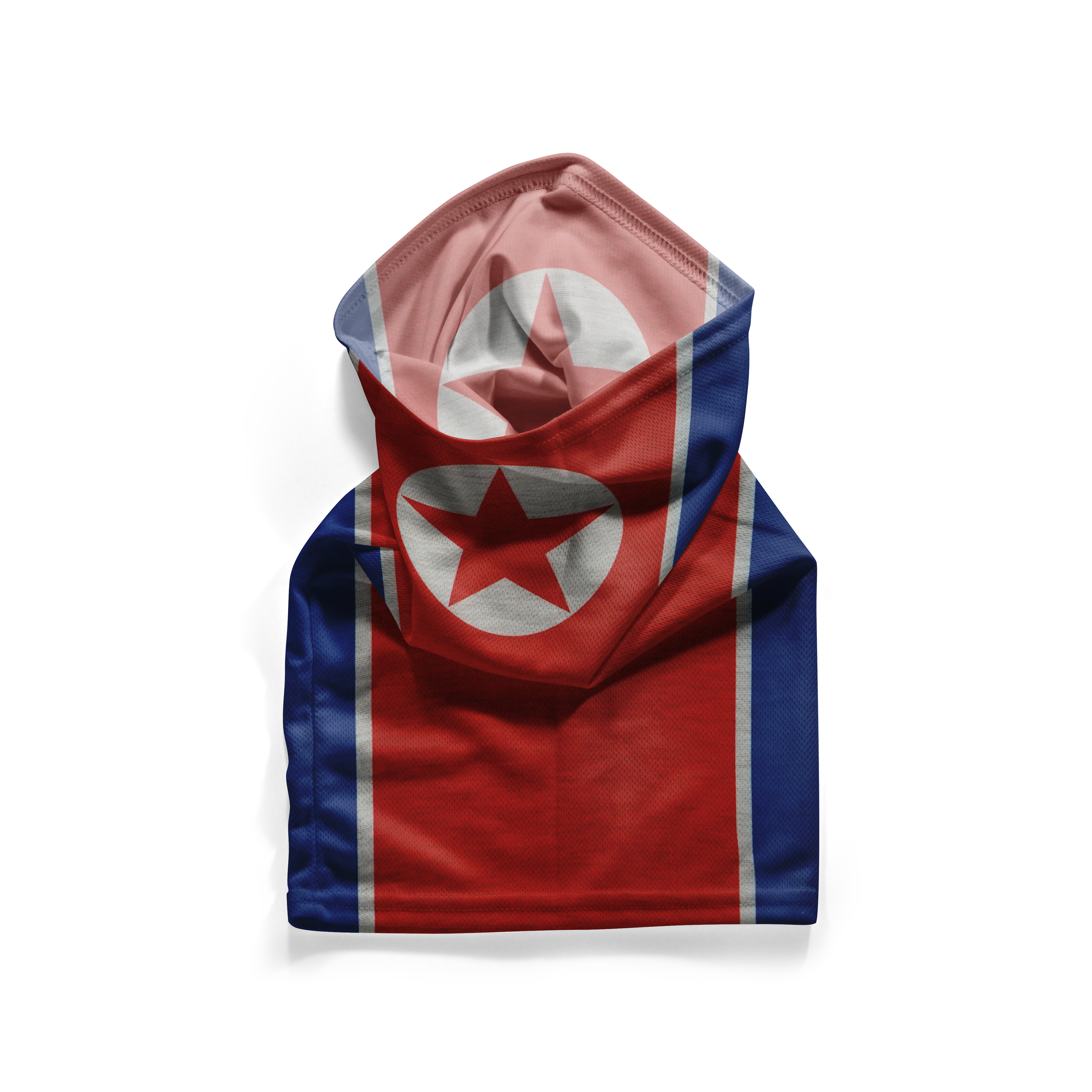 North Korea Flag Snood – Breathable Mask Neck Gaiter Face Covering