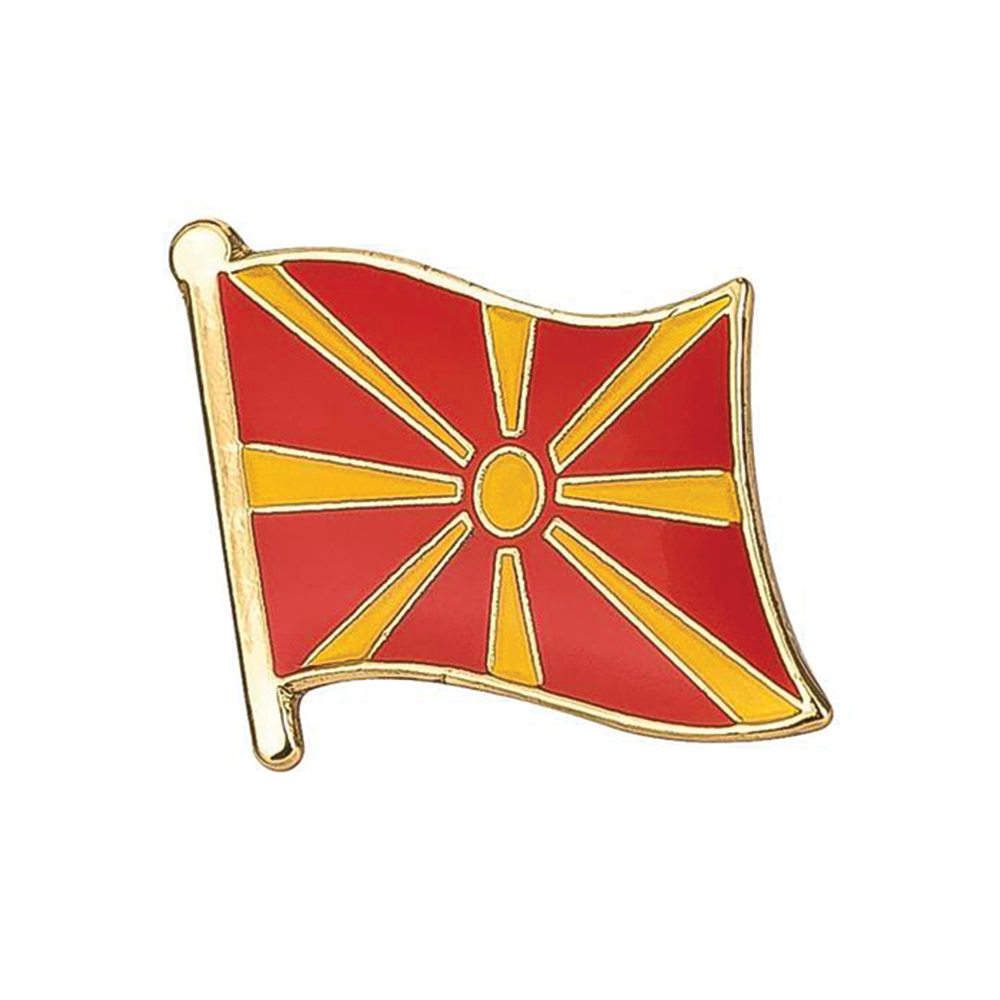 Macedonia Flag Pin Badge