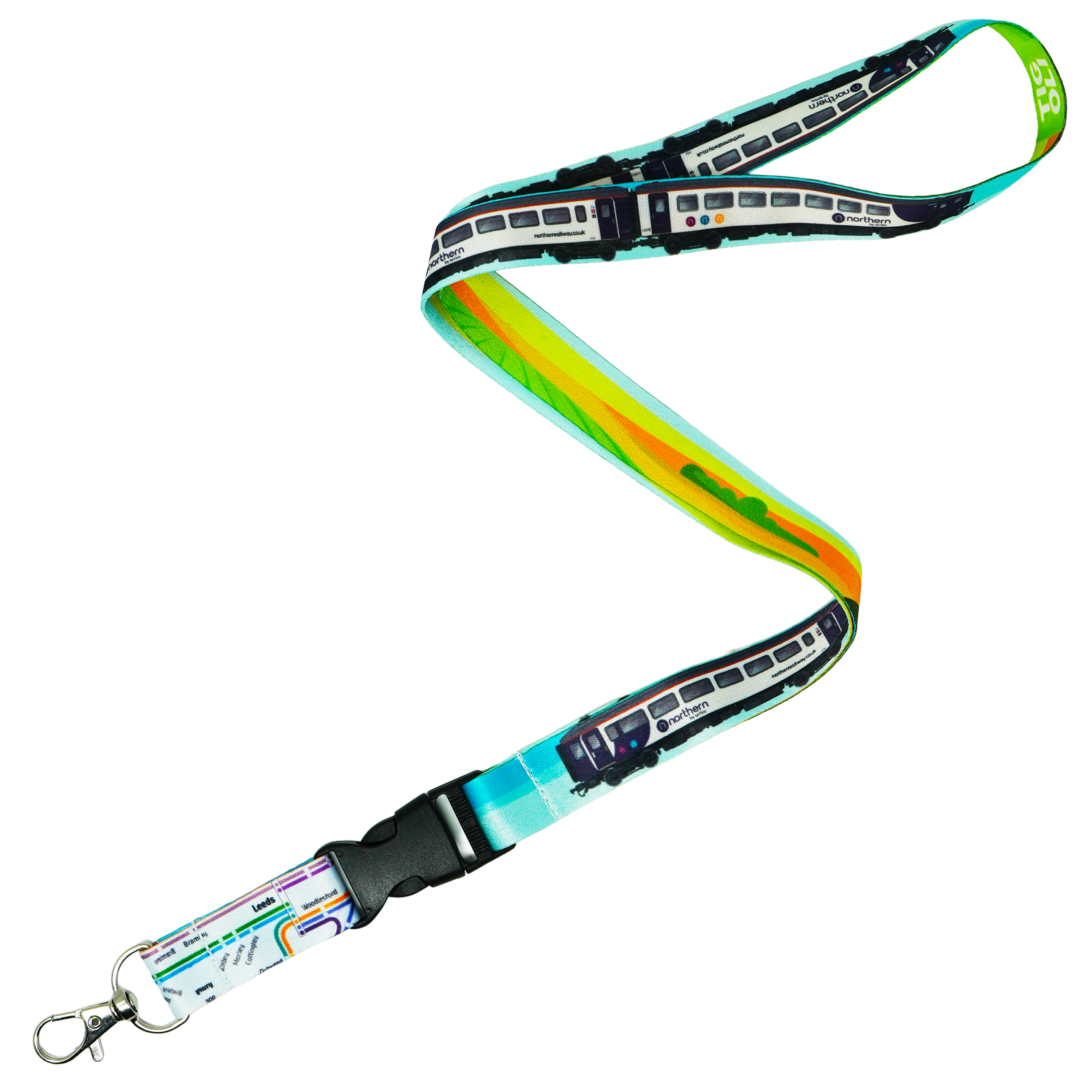 Northern Train Lanyard – 57cm Railway Design Neck Strap Featuring Northern Train Print