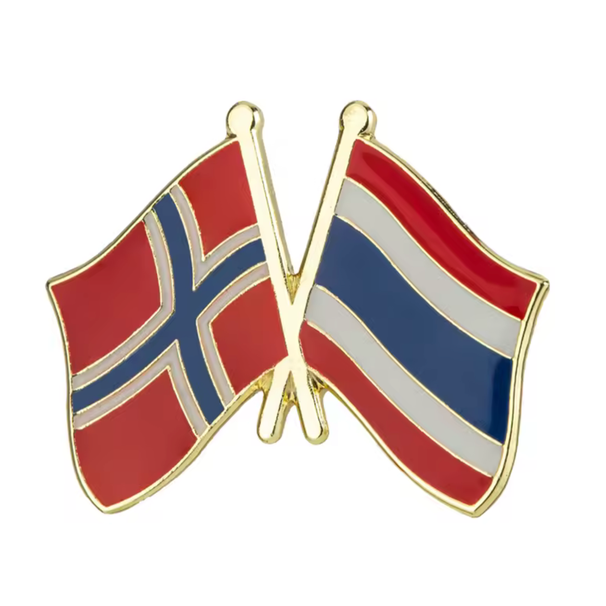 Norway & Thailand Friendship Pin Badge