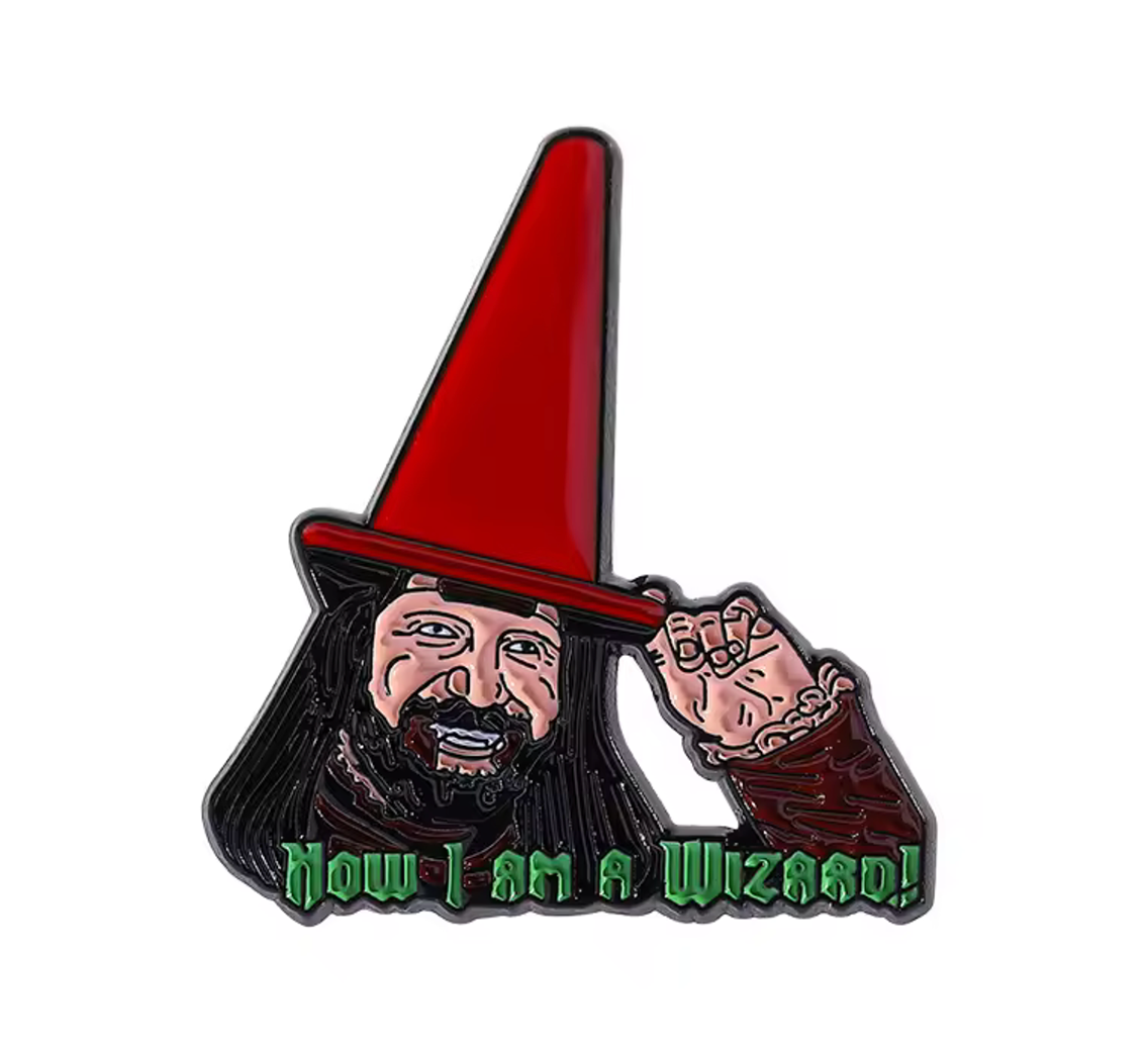 Now I'm A Wizard Pin Badge