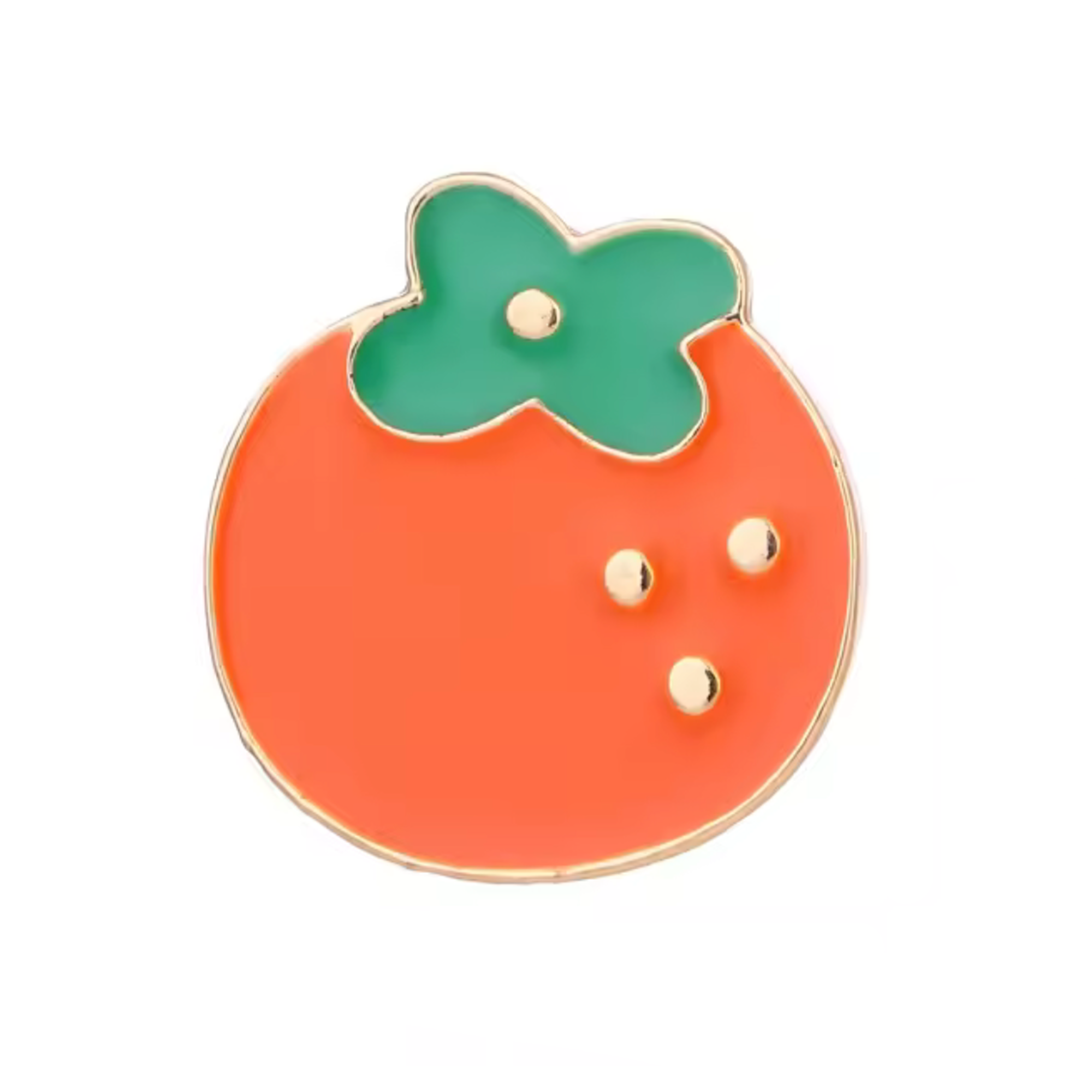 Orange Fruit Pin Badge