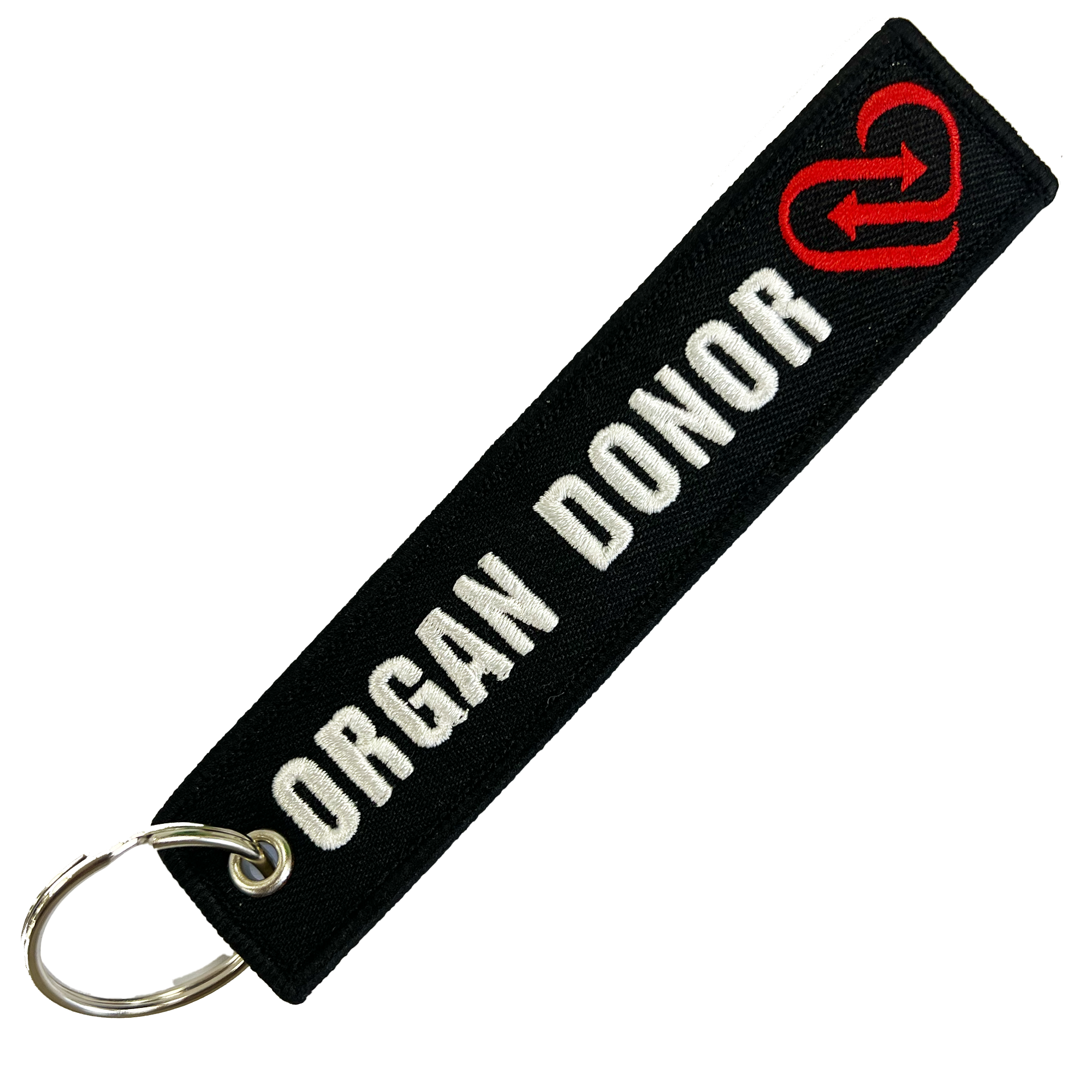 Organ Donor Fabric Luggage Keyring