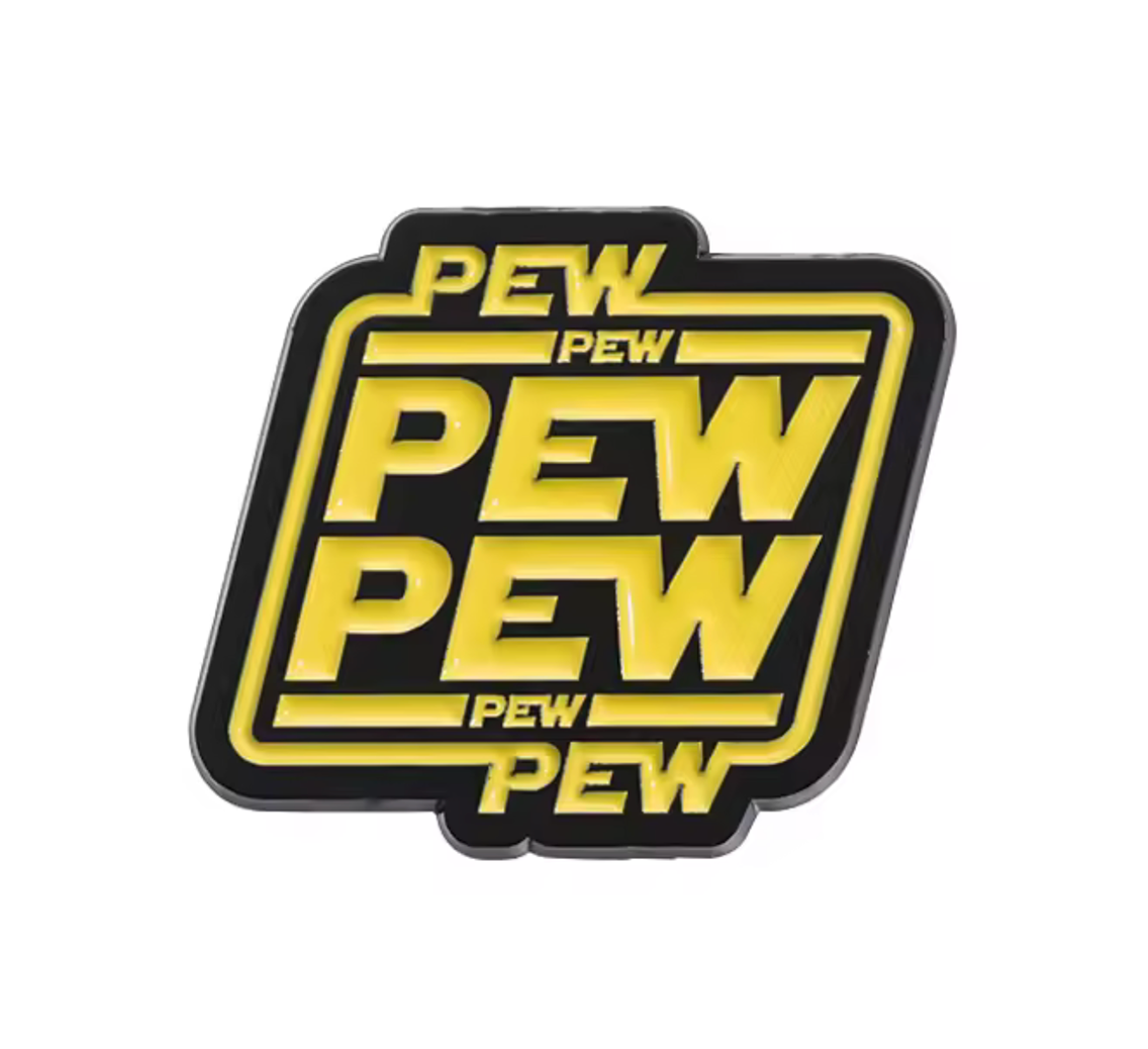 Pew Pew Pew! Space Pin Badge