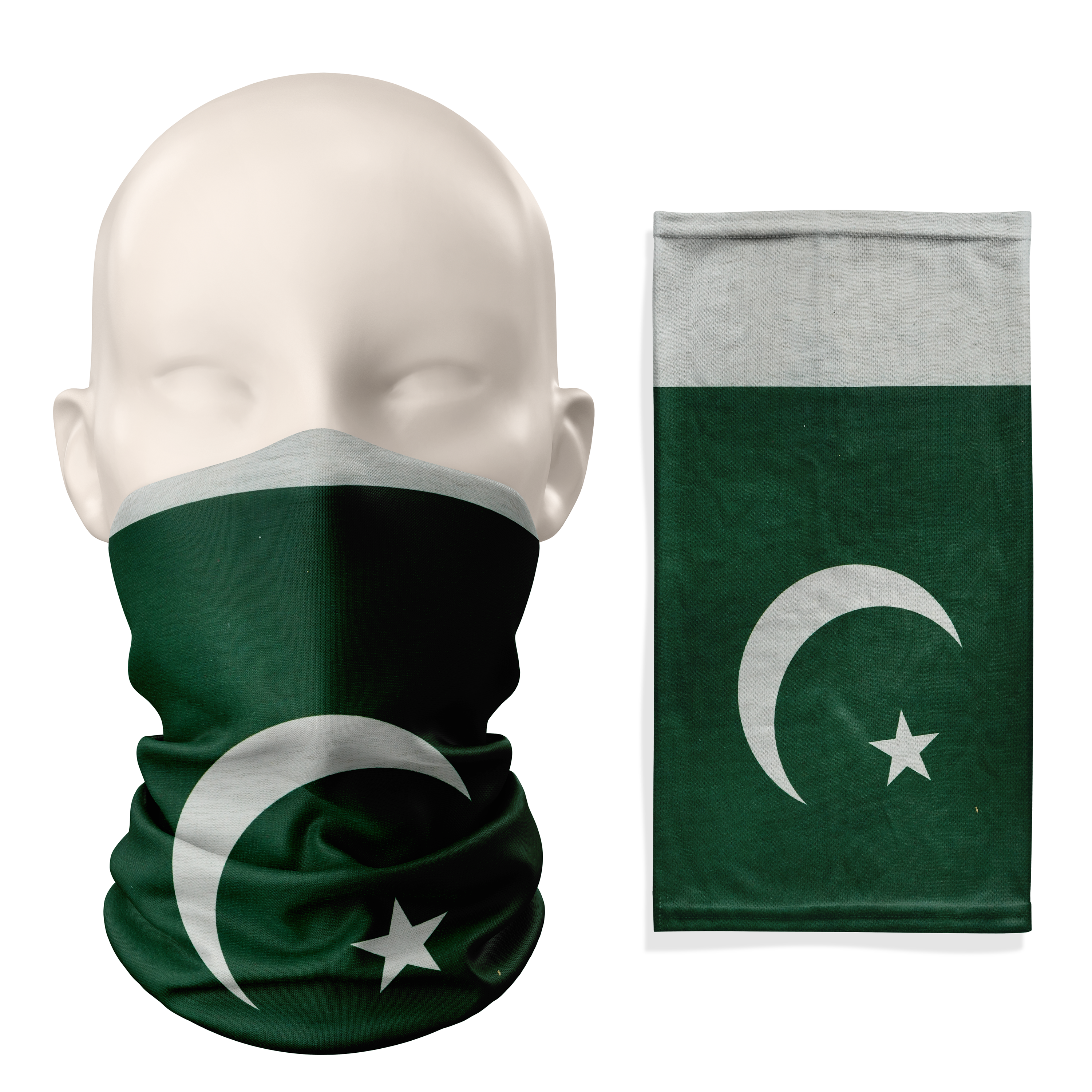 Pakistan Flag Snood – Breathable Mask Neck Gaiter Face Covering