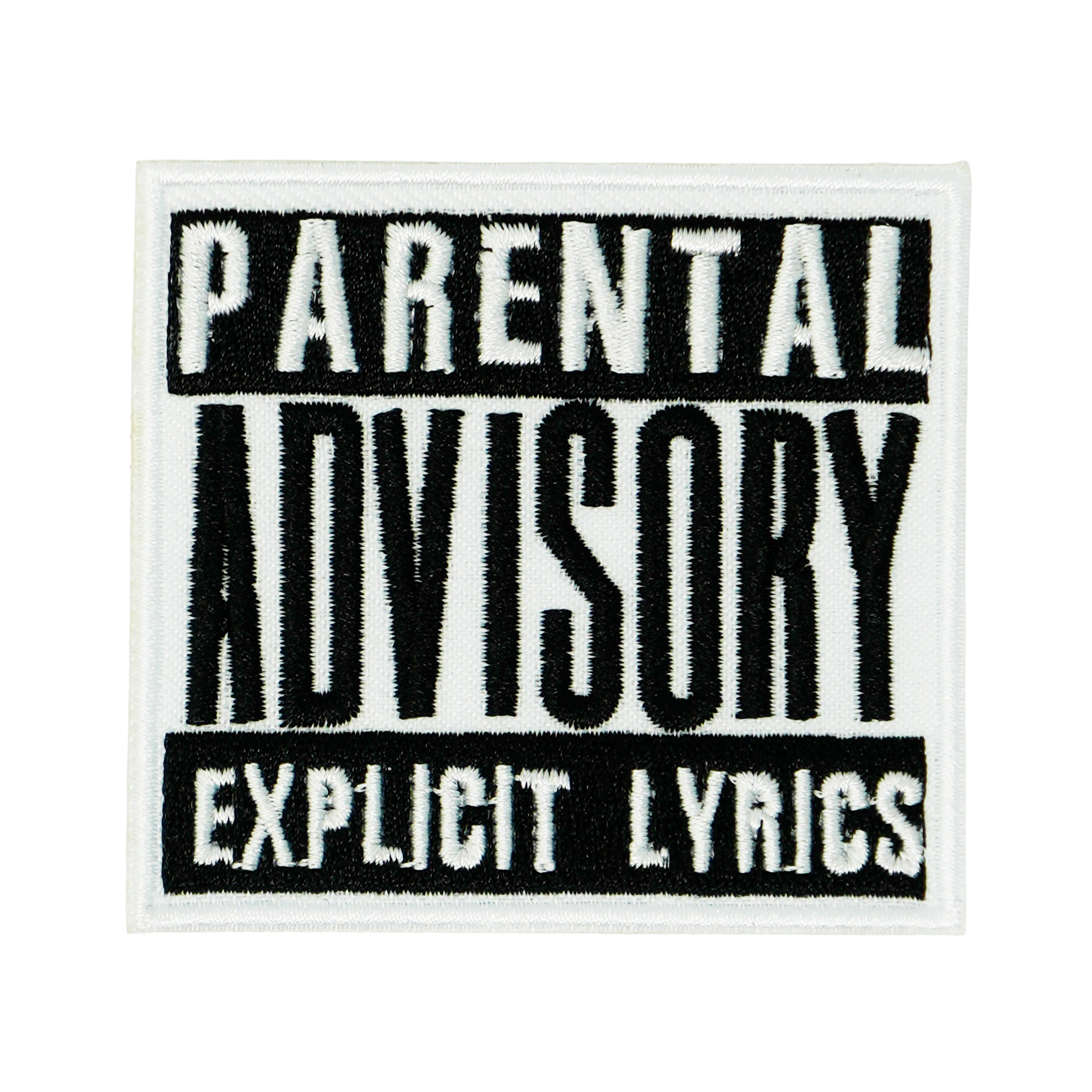 Parental Advisory Explicit Lyrics CD Music Warning Iron On Patch (7 x 7cm)