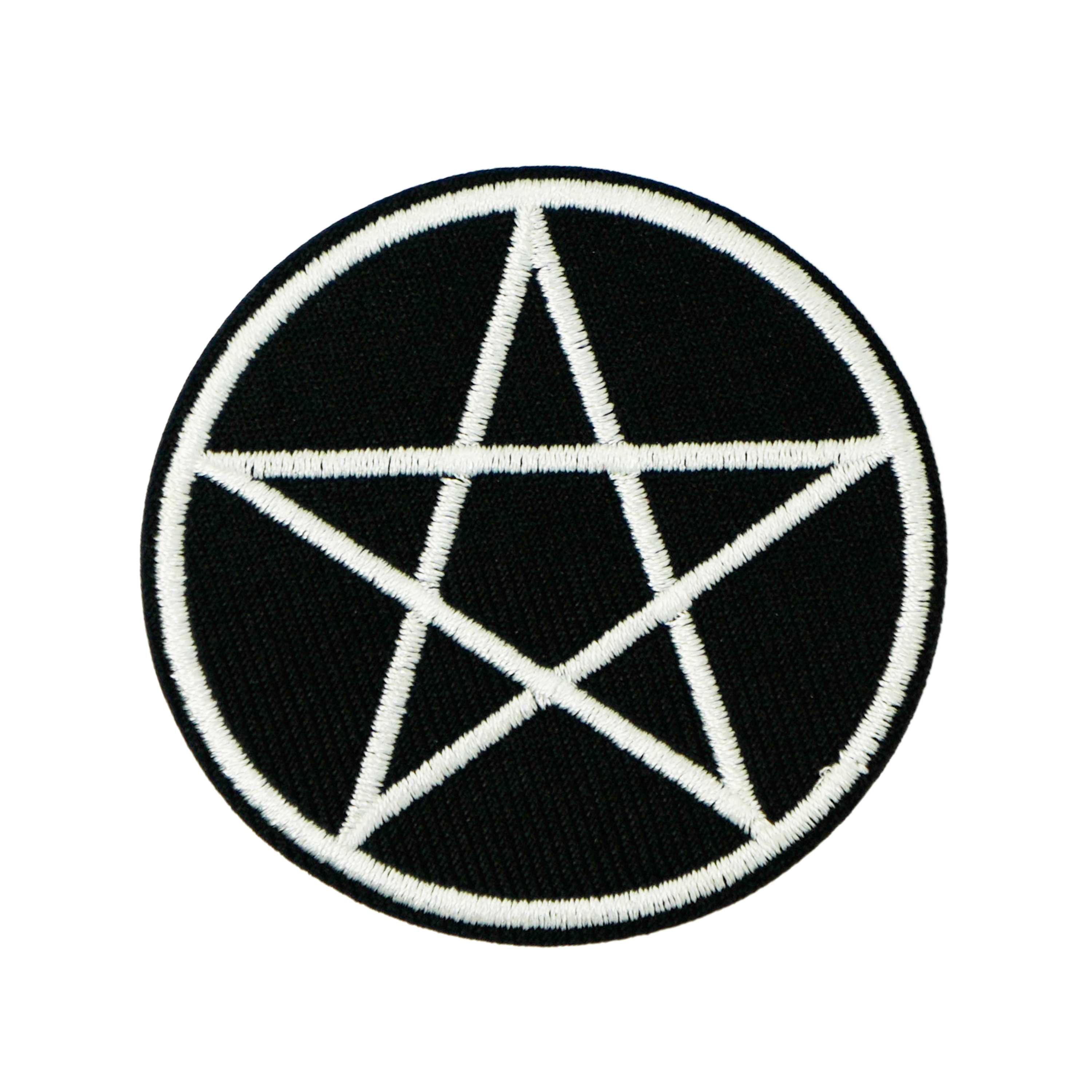 Pentagram Pagan Witchcraft Iron On Patch (6 x 6cm)