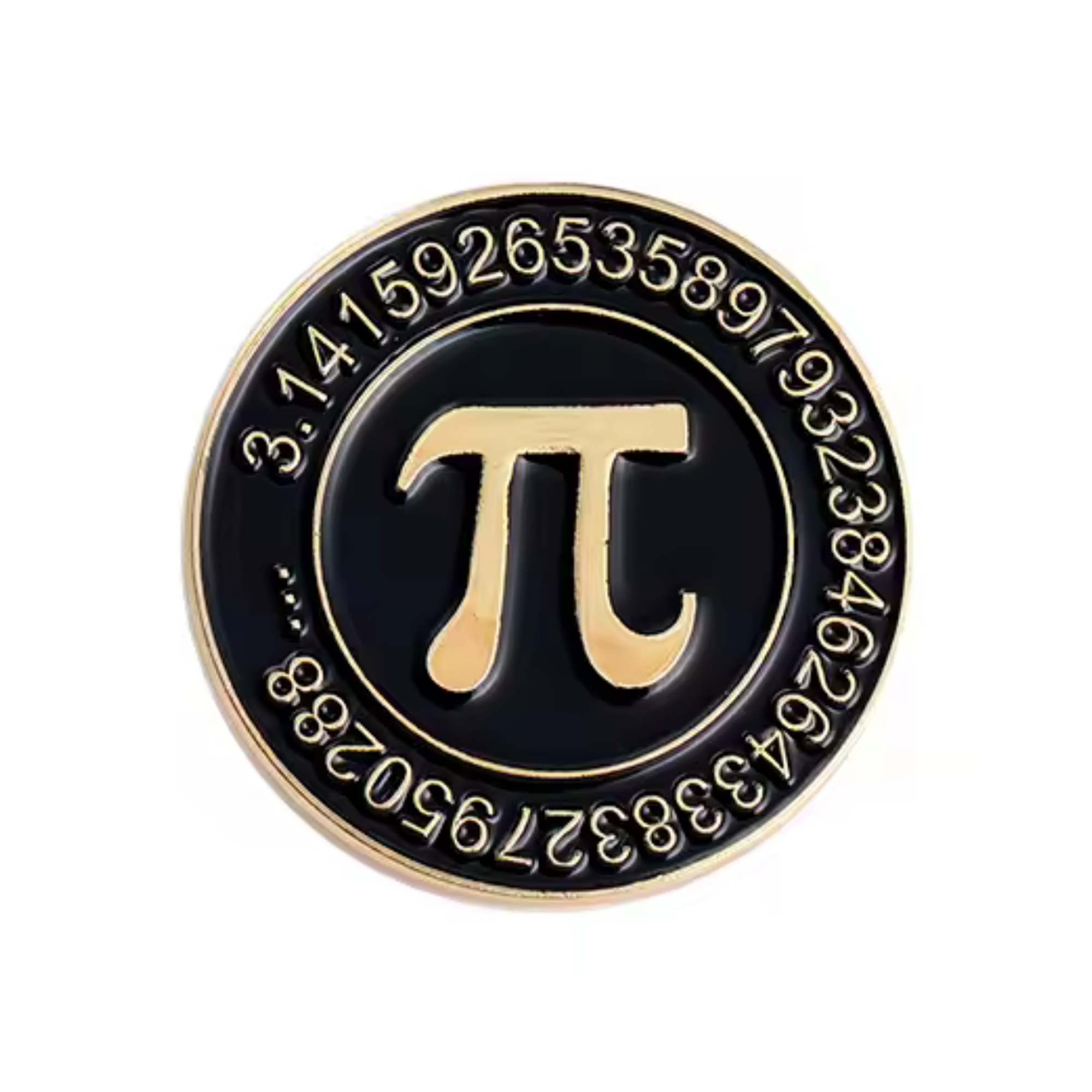 Mathematical Pi Number Pin Badge